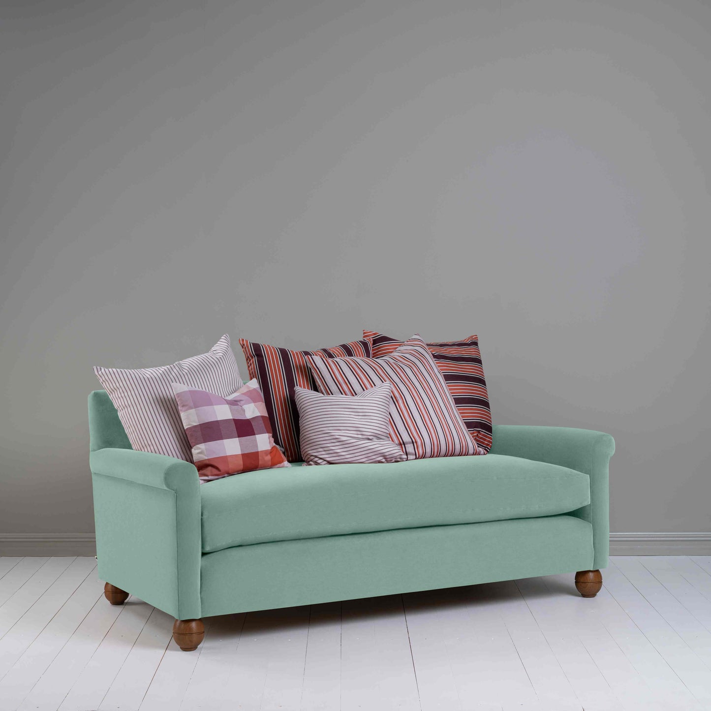 Idler 3 Seater Sofa in Intelligent Velvet Sea Mist