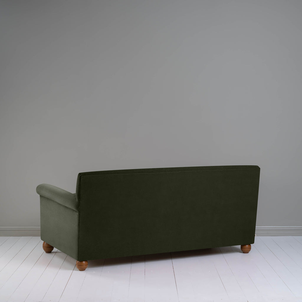  Back View of 3 Seater Sofa in Green(Seaweed) Velvet - Nicola Harding & Co. 