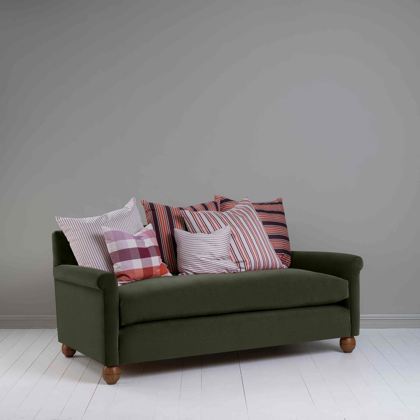 Idler 3 Seater Sofa in Intelligent Velvet Seaweed