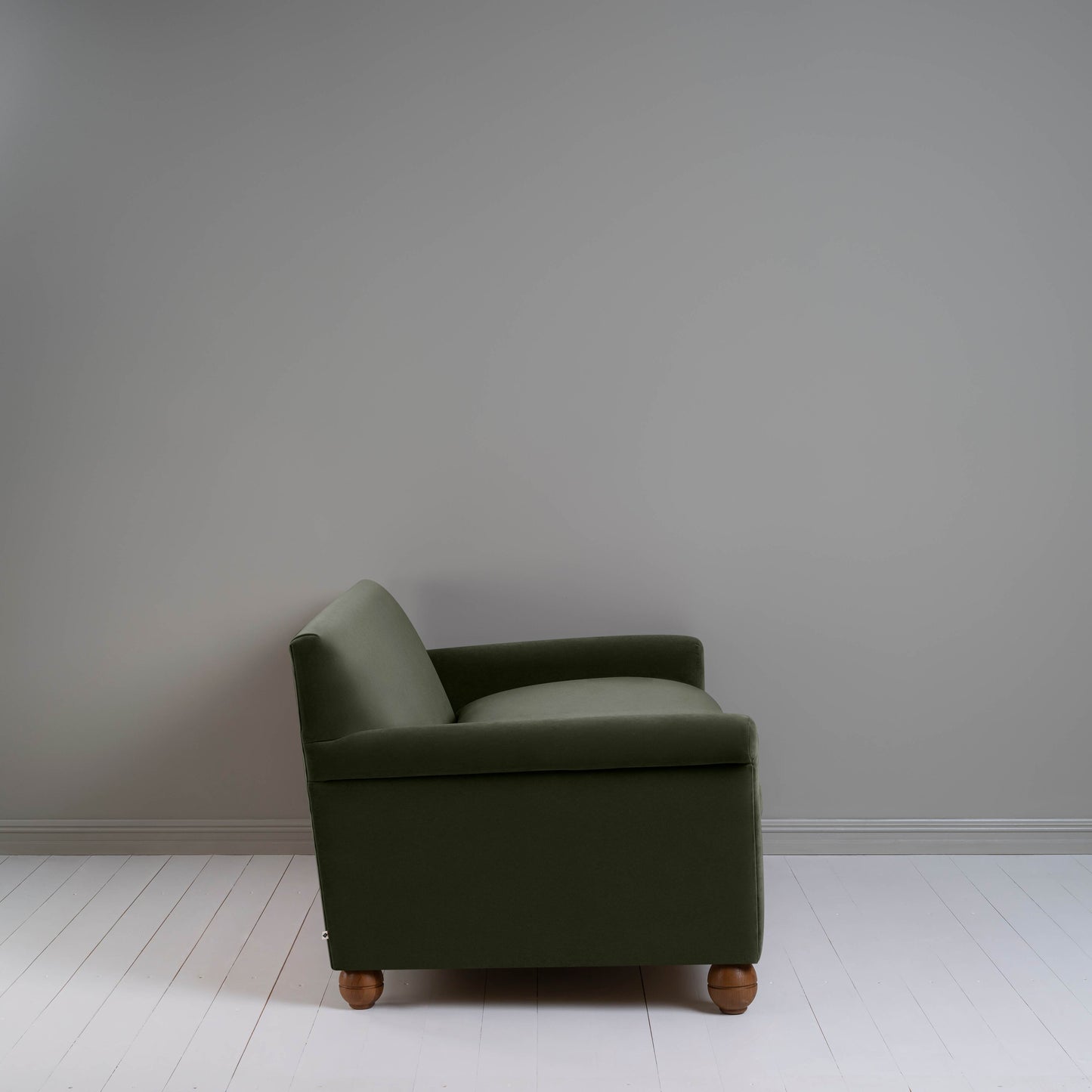 Idler 3 Seater Sofa in Intelligent Velvet Seaweed