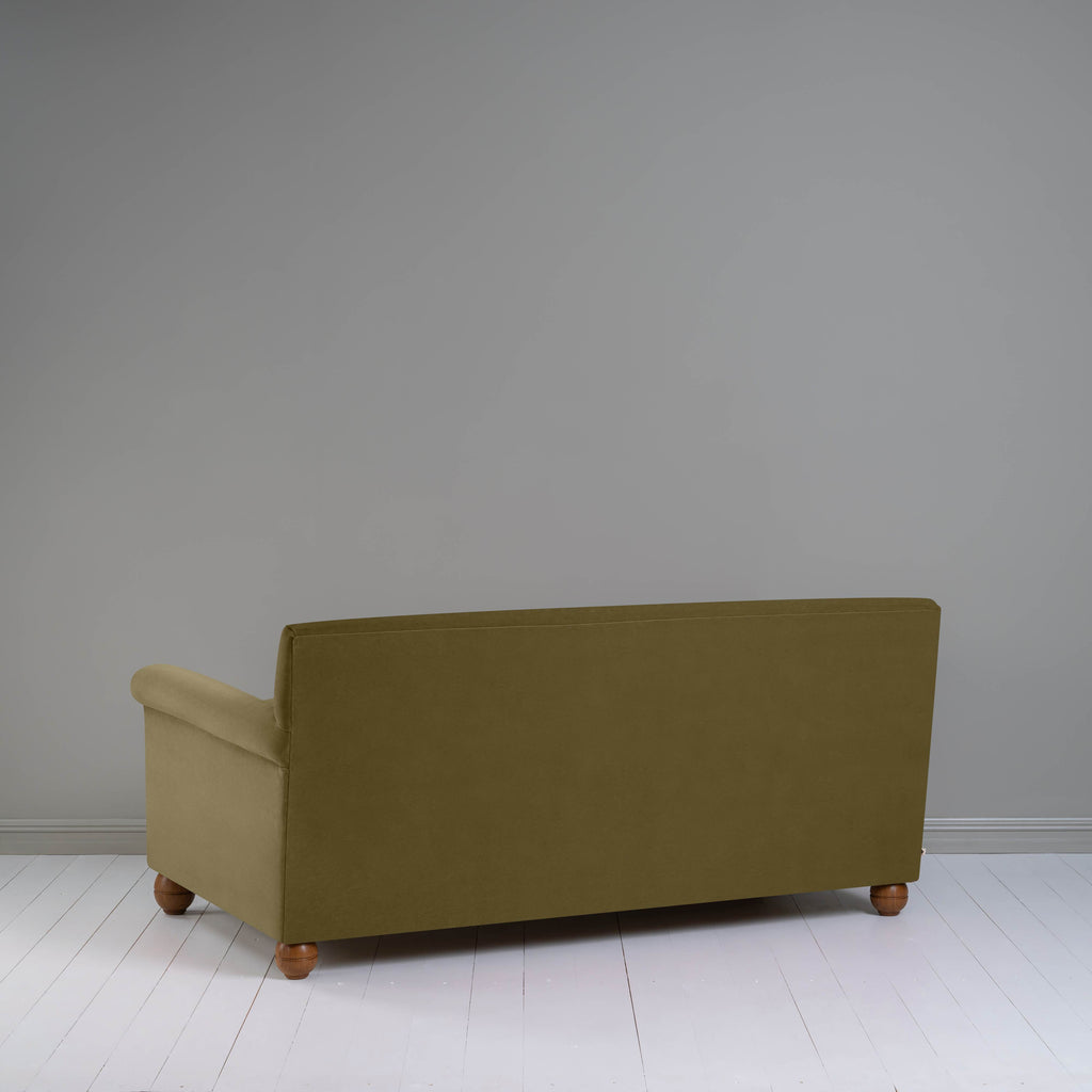  Back View of 3 Seater Sofa in Brown(Sepia) Velvet - NiX 