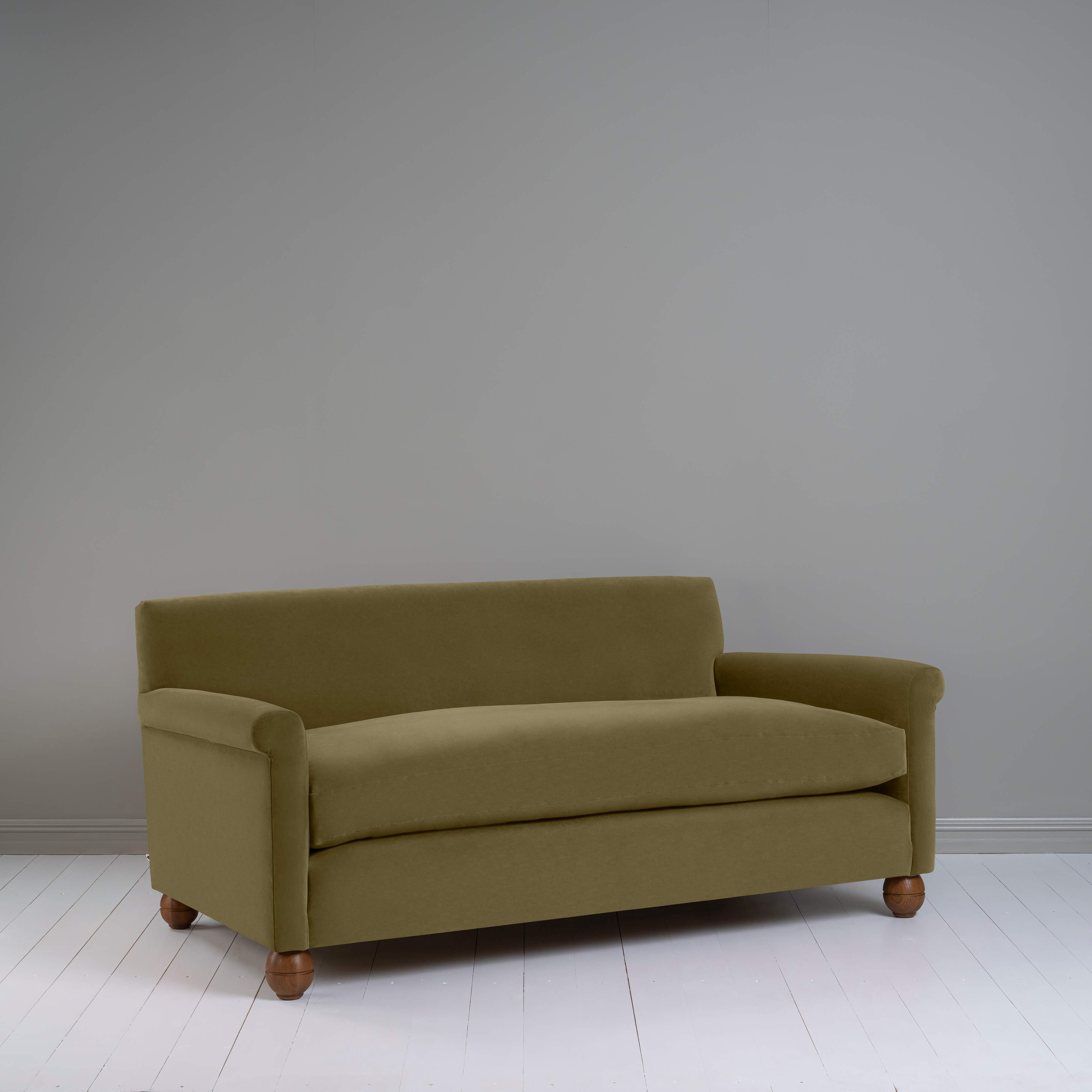  Idler 3 Seater Sofa in Intelligent Velvet Sepia - Nicola Harding 