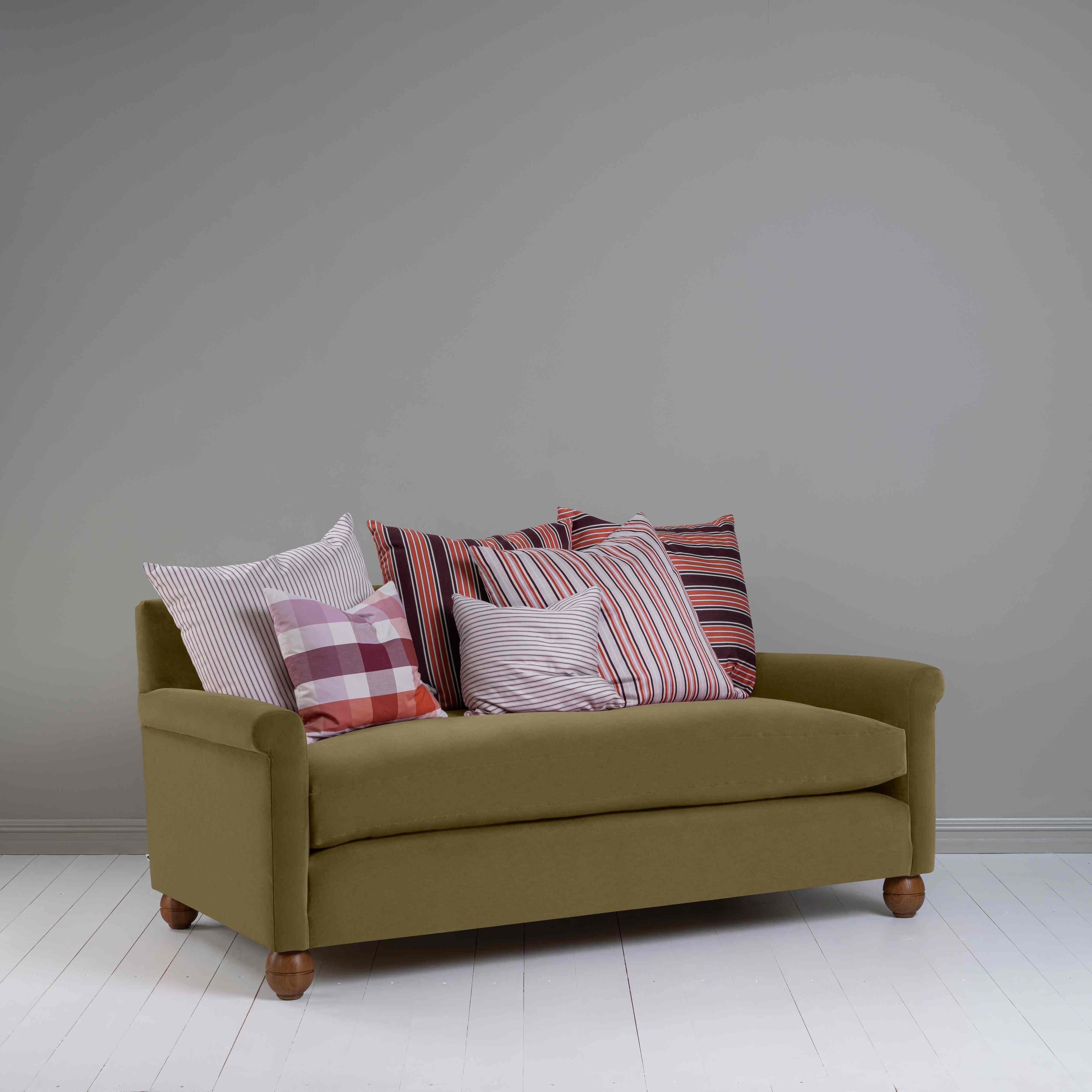  Idler 3 Seater Sofa in Intelligent Velvet Sepia - Nicola Harding 