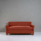  Front View of 3 Seater Sofa in Red(Sienna) Velvet - NiX 