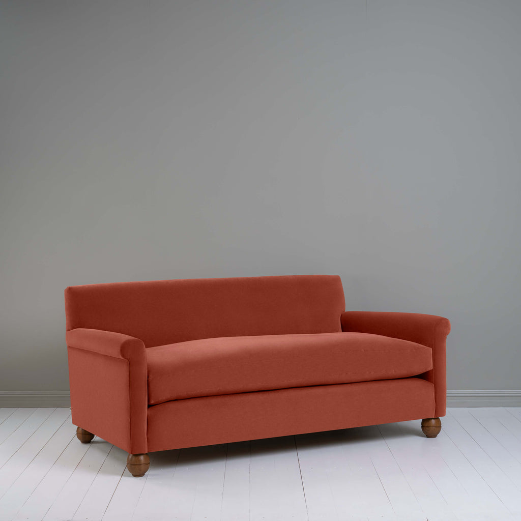  Idler 3 Seater Sofa in Intelligent Velvet Sienna - Nicola Harding 