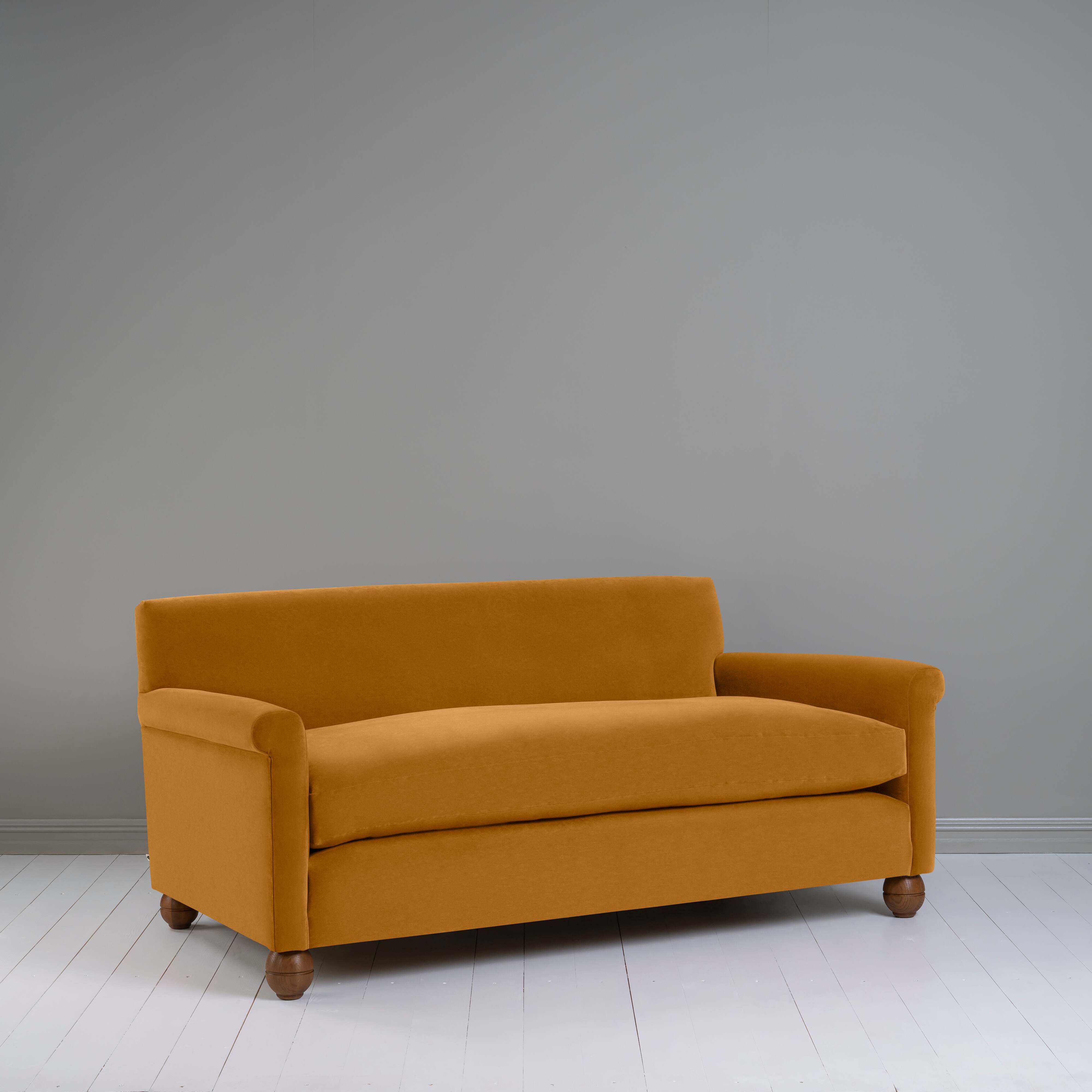  Idler 3 Seater Sofa in Intelligent Velvet Spice - Nicola Harding 