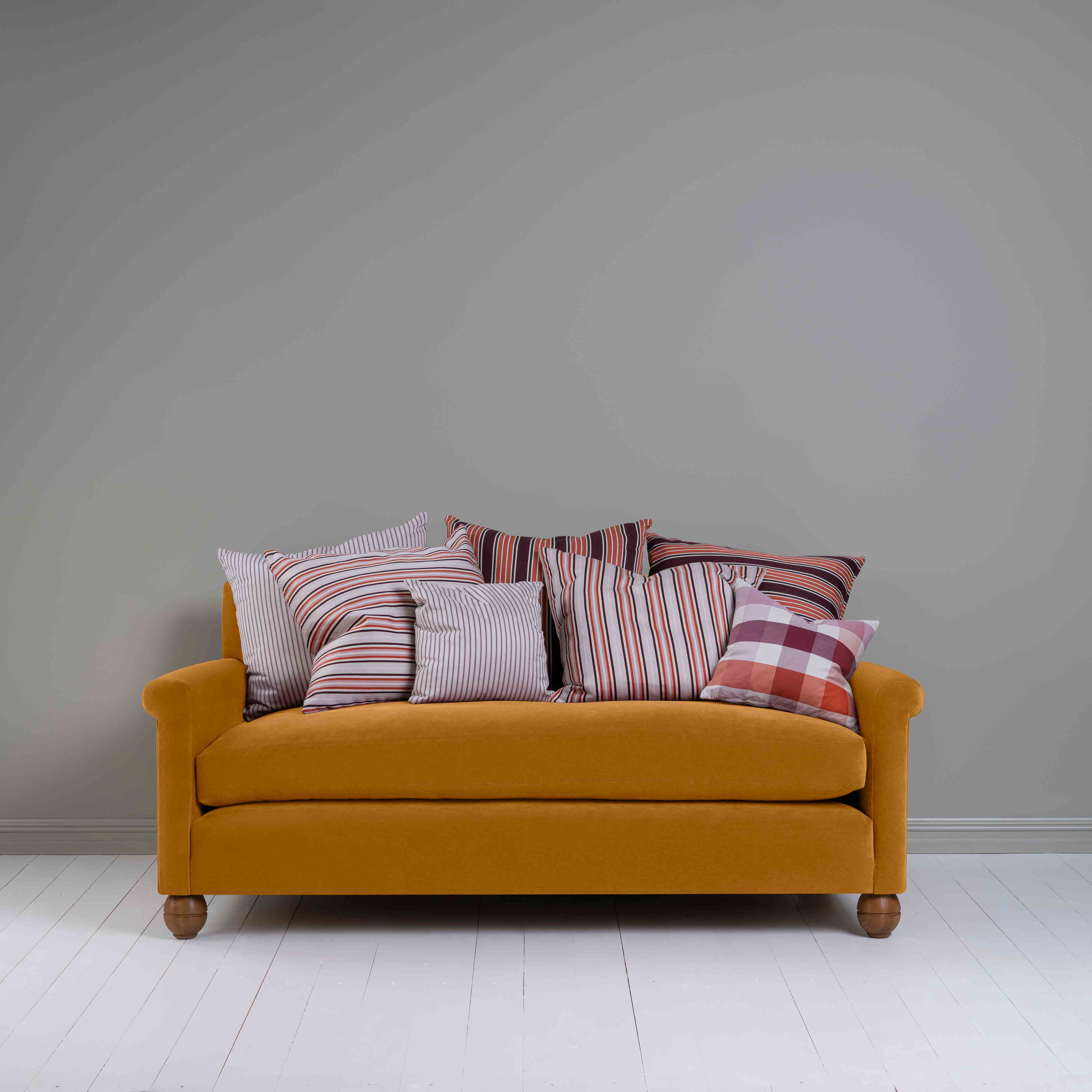  Idler 3 Seater Sofa in Intelligent Velvet Spice - Nicola Harding 