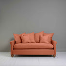  Front View of 3 Seater Sofa in Red(Cayenne) With Cushions - NiX 
