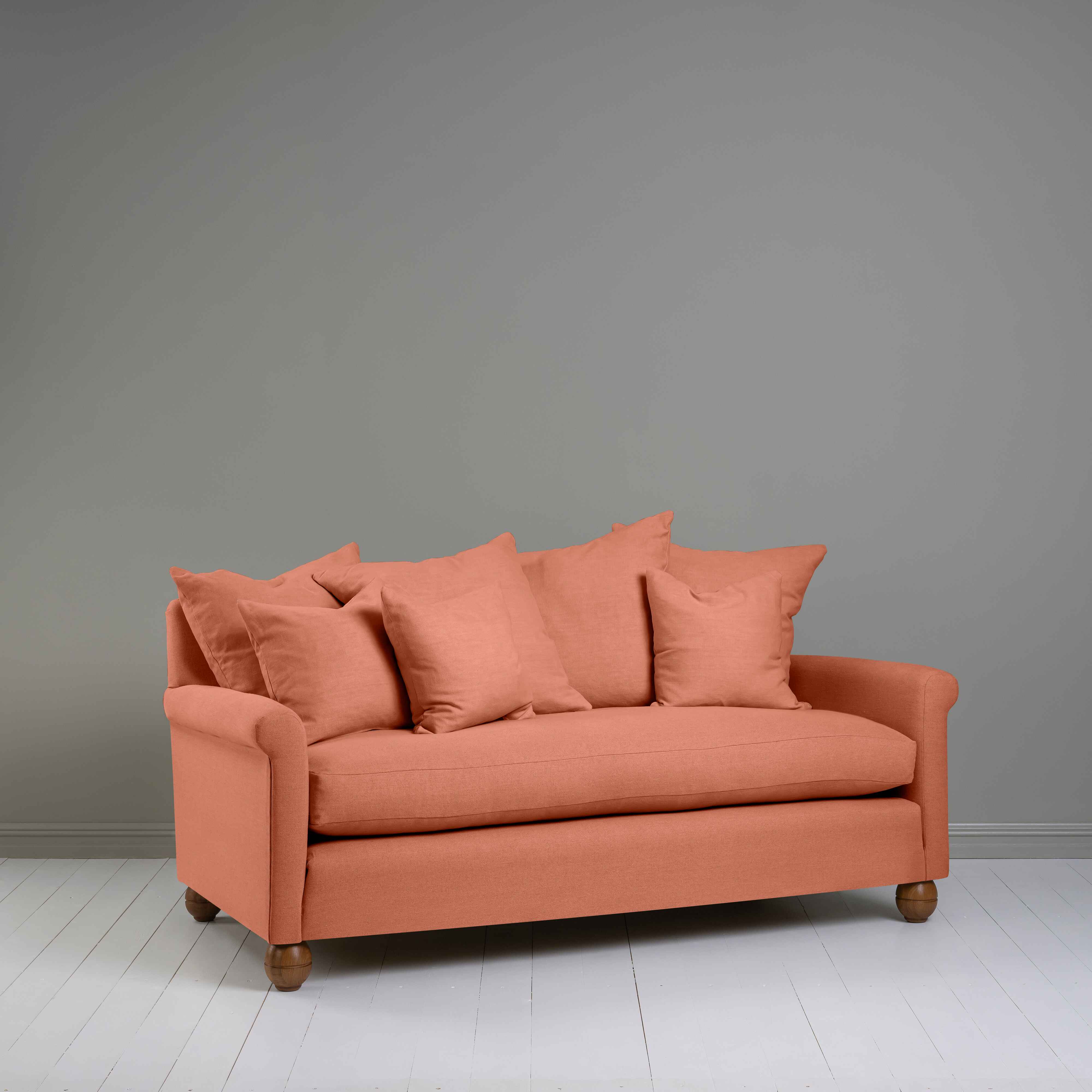  Idler 3 Seater Sofa in Laidback Linen Cayenne 