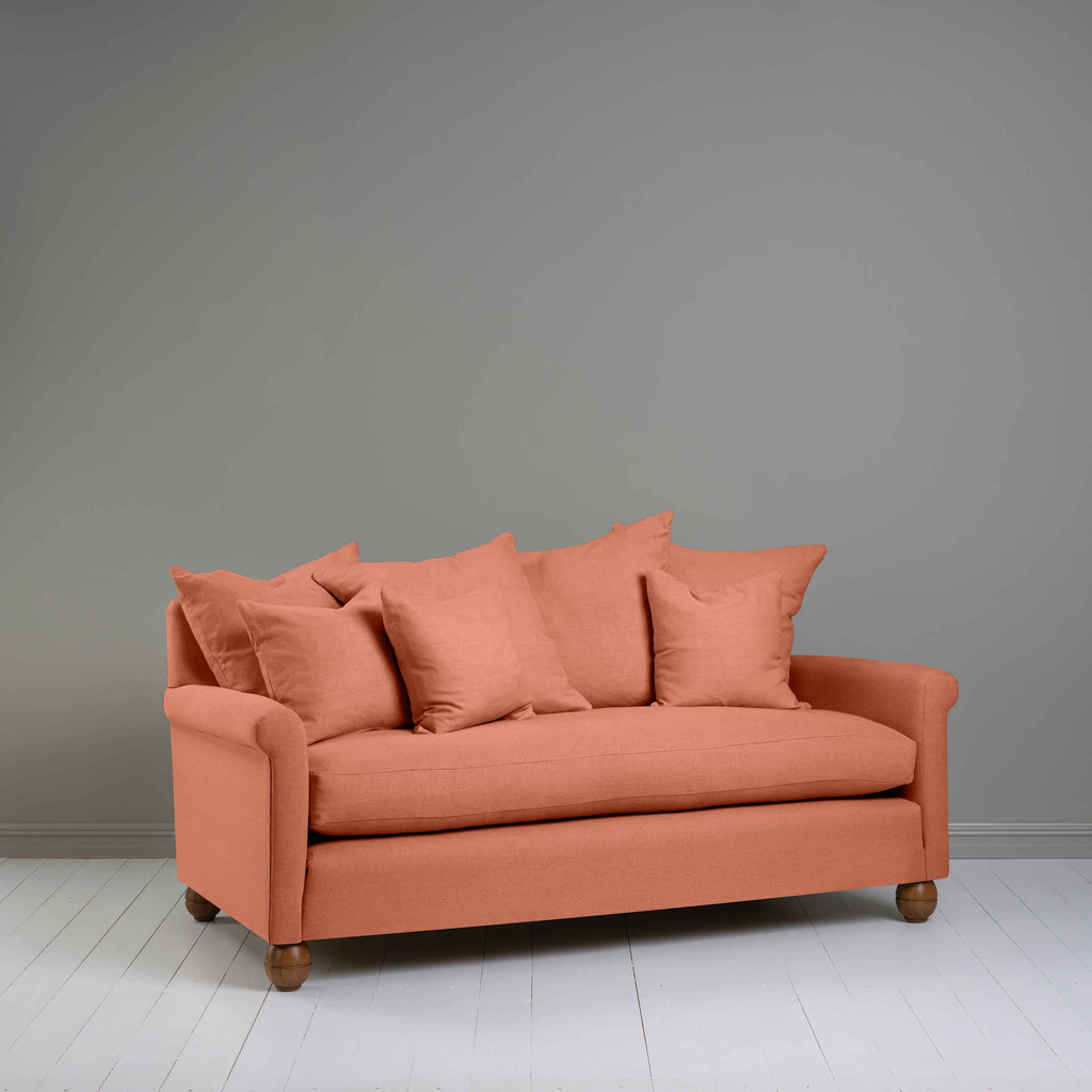  Idler 3 Seater Sofa in Laidback Linen Cayenne - Nicola Harding 