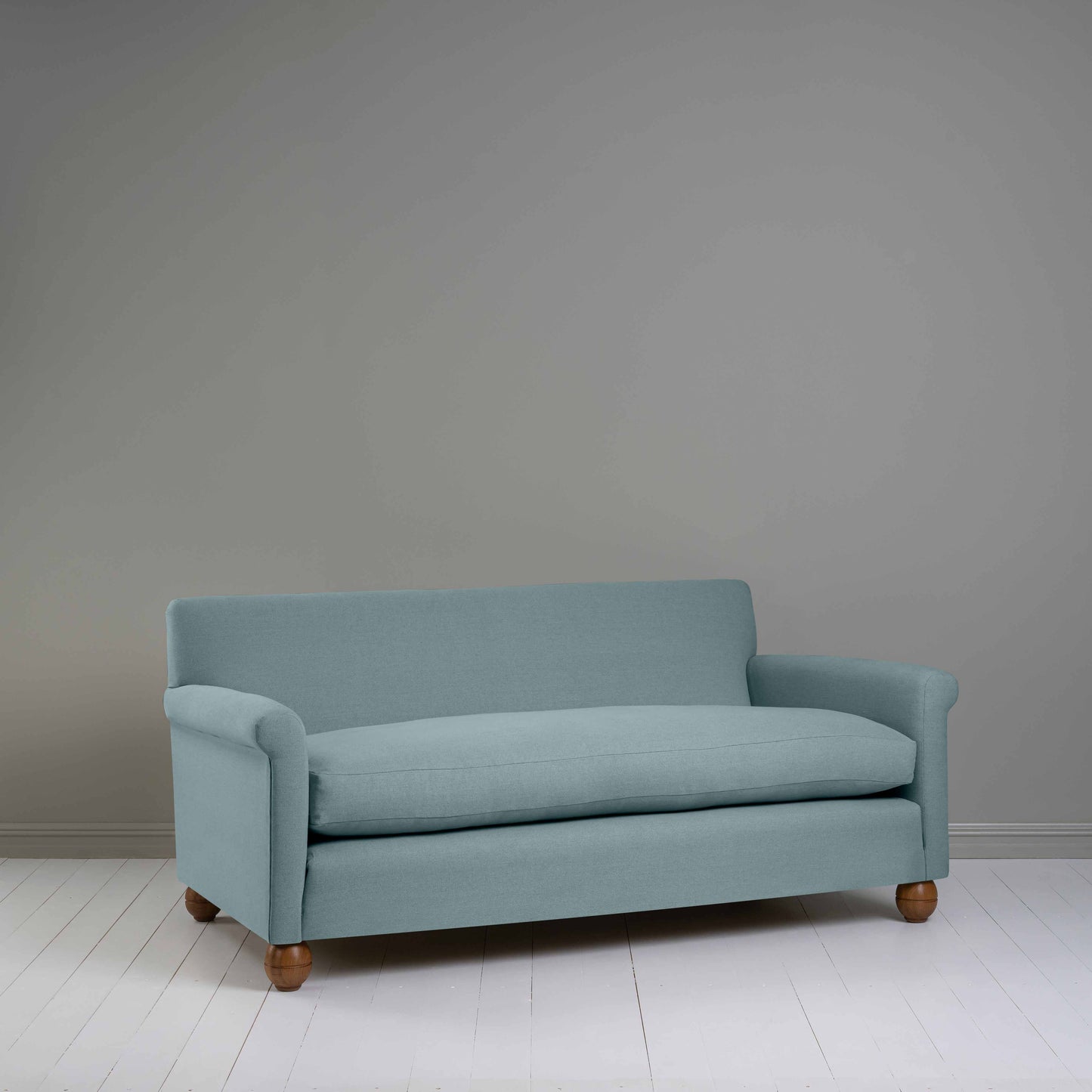 Idler 3 Seater Sofa in Laidback Linen Cerulean