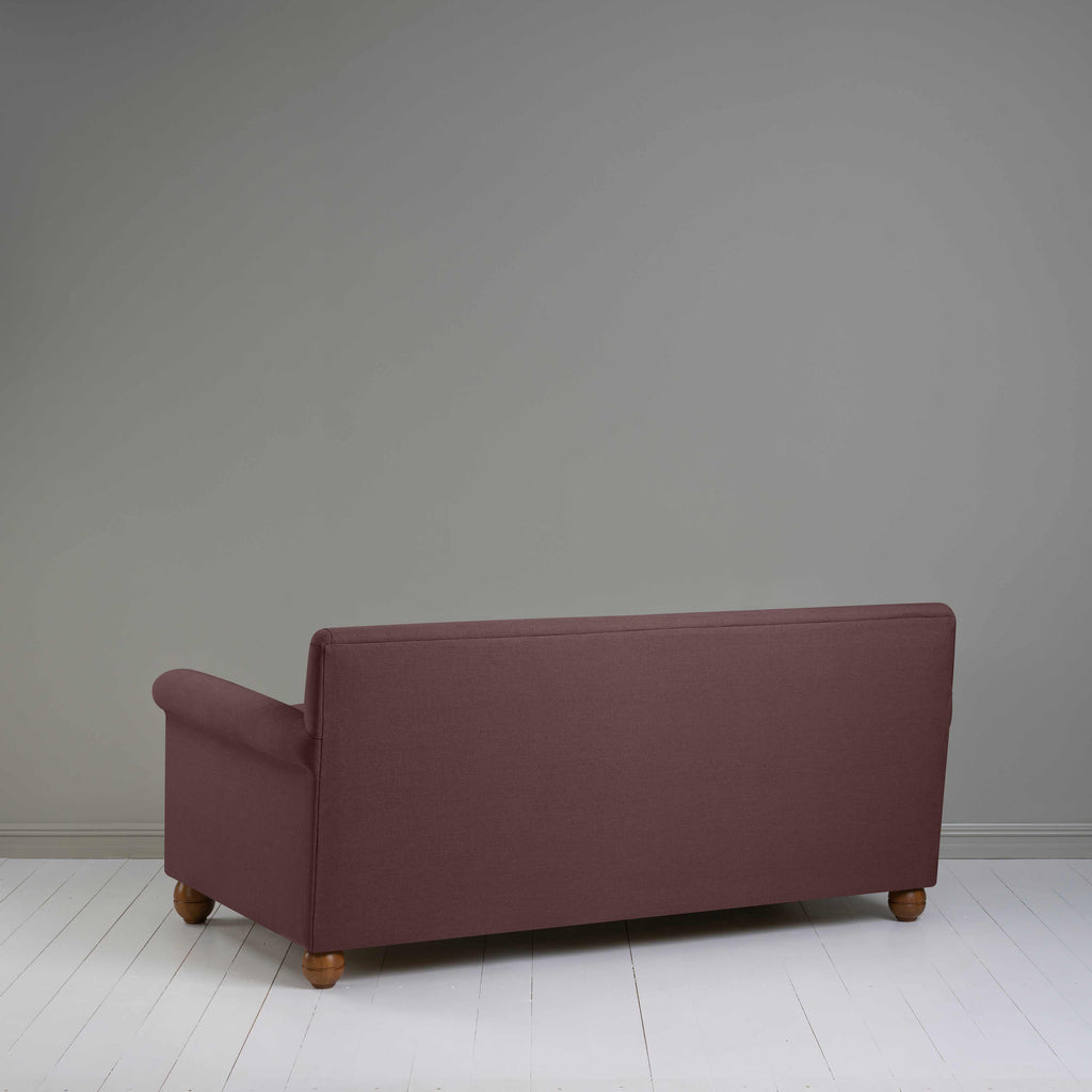  Back View of 3 Seater Sofa in Purple(Damson) Color - By NiX 