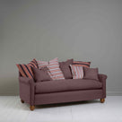  3 Seater Sofa in Purple(Damson) Color With Cushions - NiX 