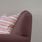  Elegant Backrest Design of the Idler 4-Seater Sofa in Laidback Linen Damson - Nicola Harding & Co. 