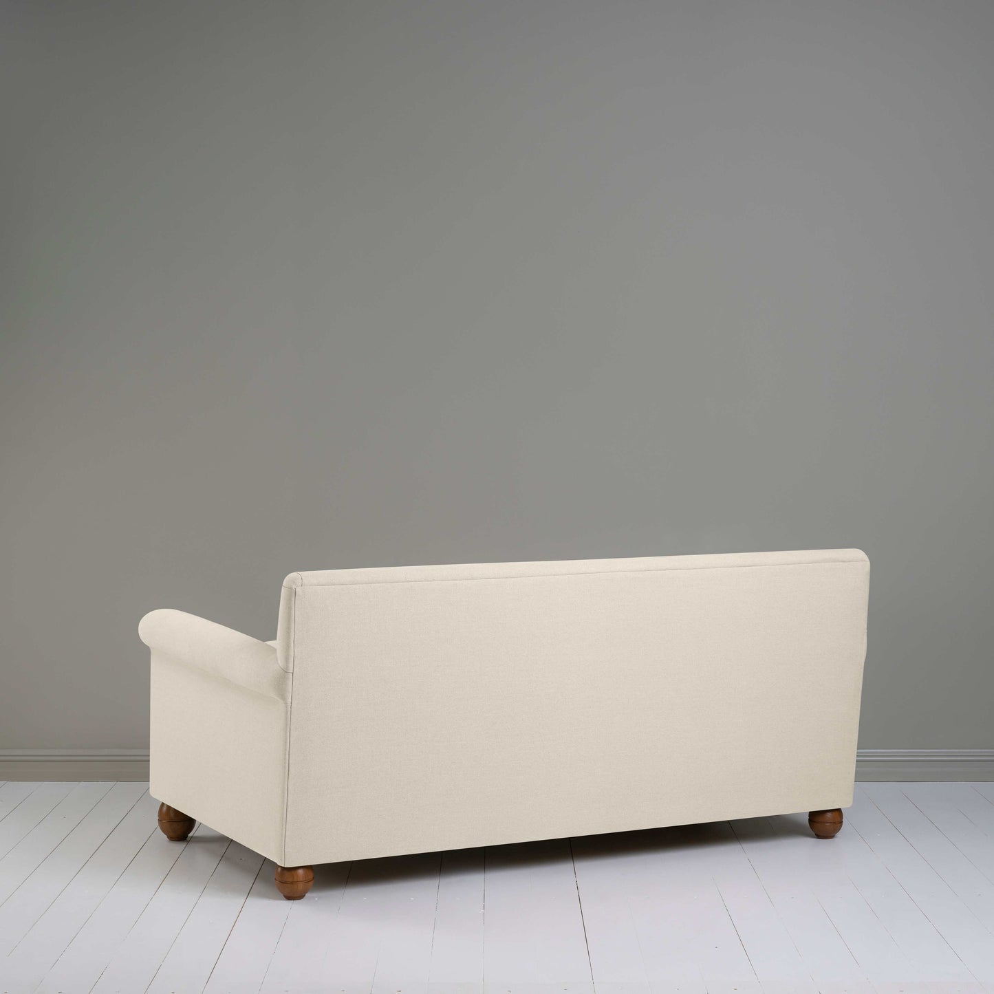 Back View of 3 Seater Sofa in Dove Color - By Nicola Harding & Co.