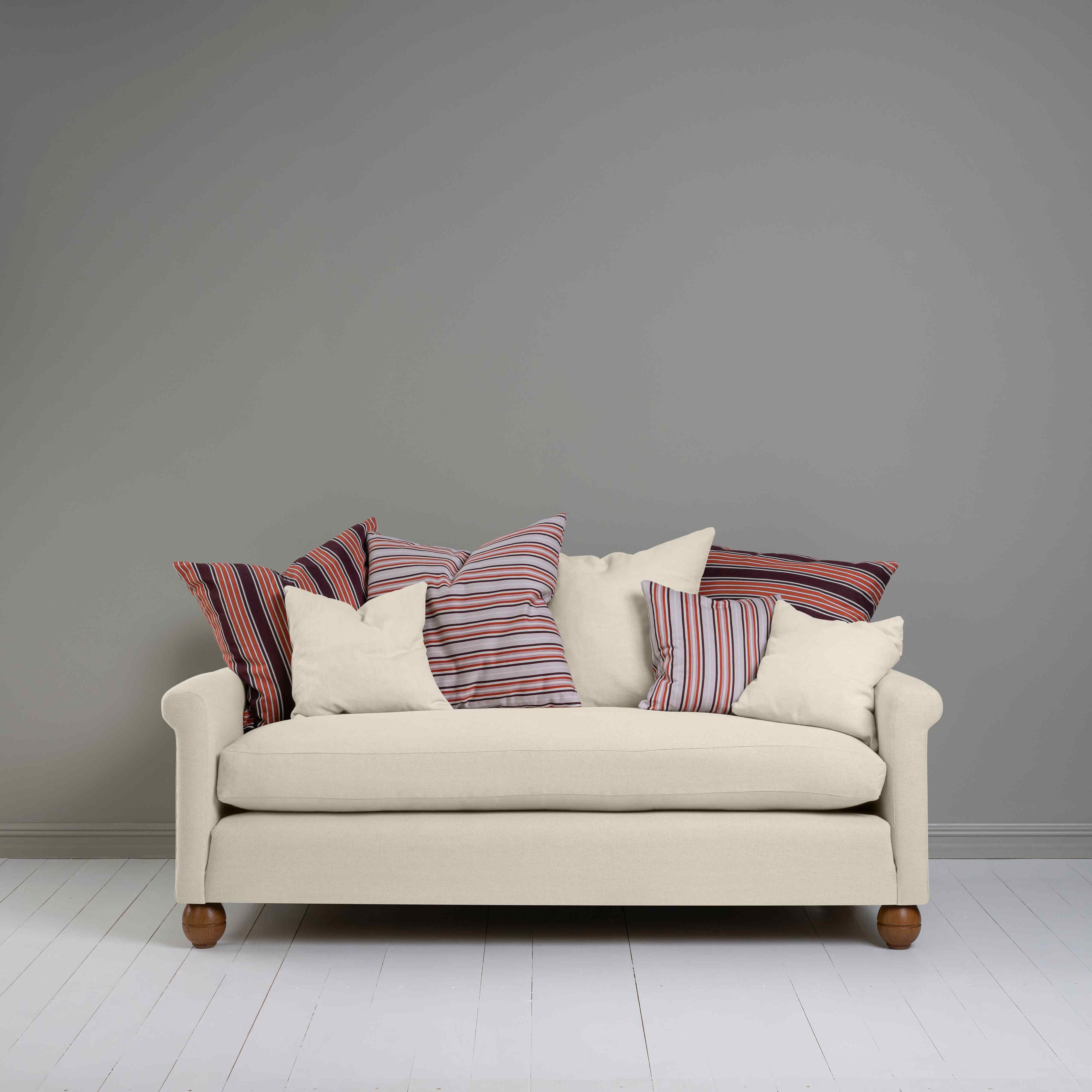  Front View of 3 Seater Sofa in Dove Color - NiX 