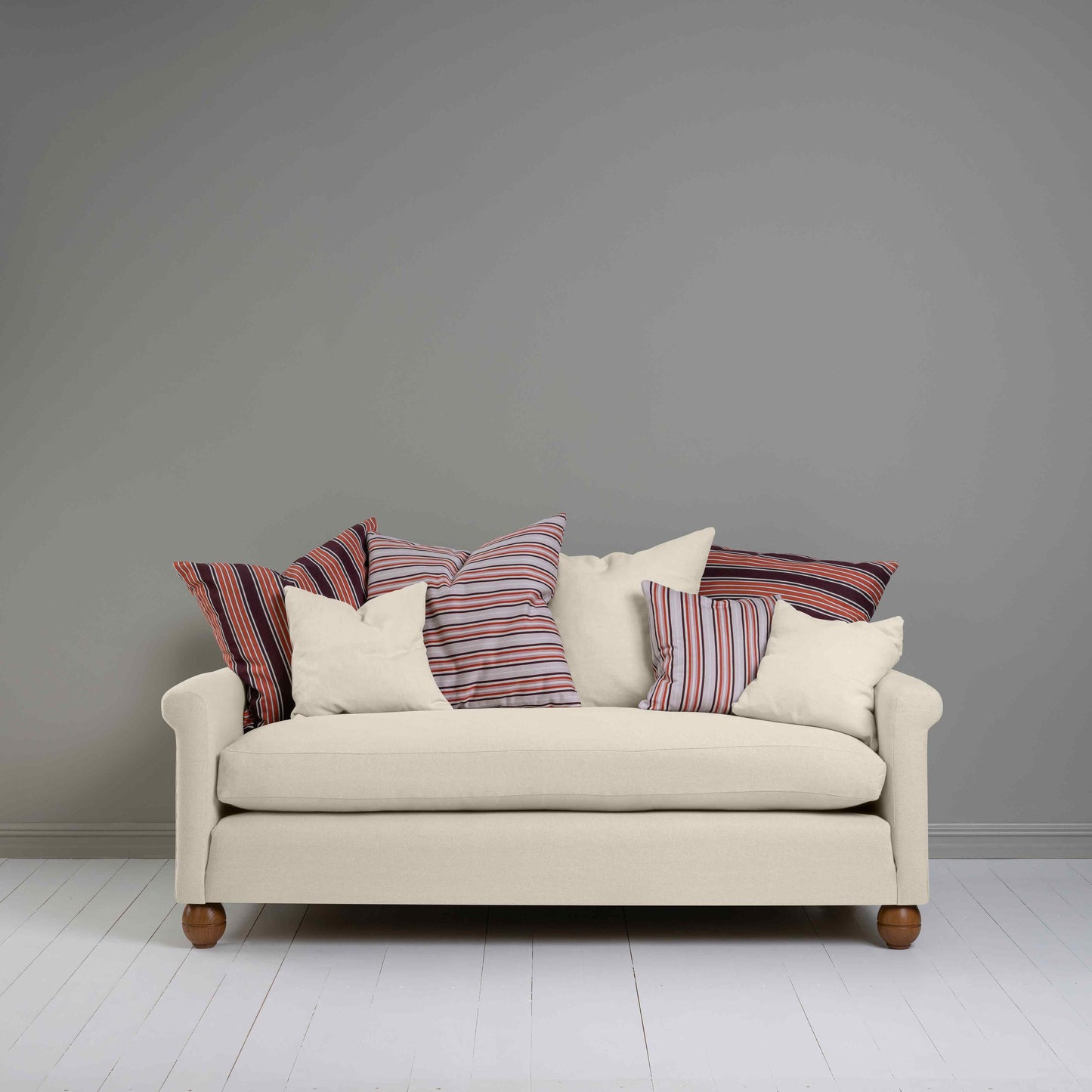 Idler 3 Seater Sofa in Laidback Linen Dove - Nicola Harding