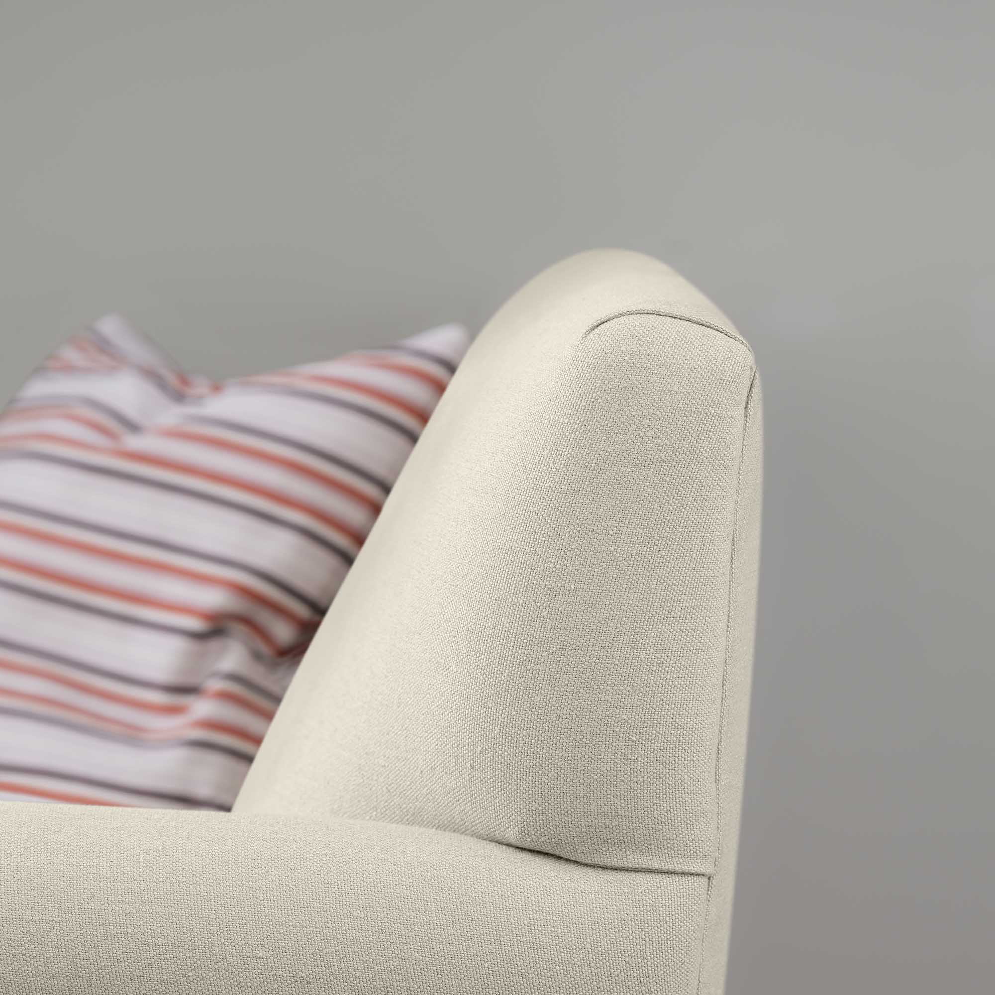  Idler 4 seater sofa in Laidback Linen Dove Back Closeup - Nicola Harding 