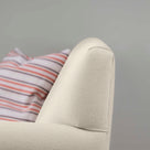  Idler 4 seater sofa in Laidback Linen Dove Back Closeup - Nicola Harding 