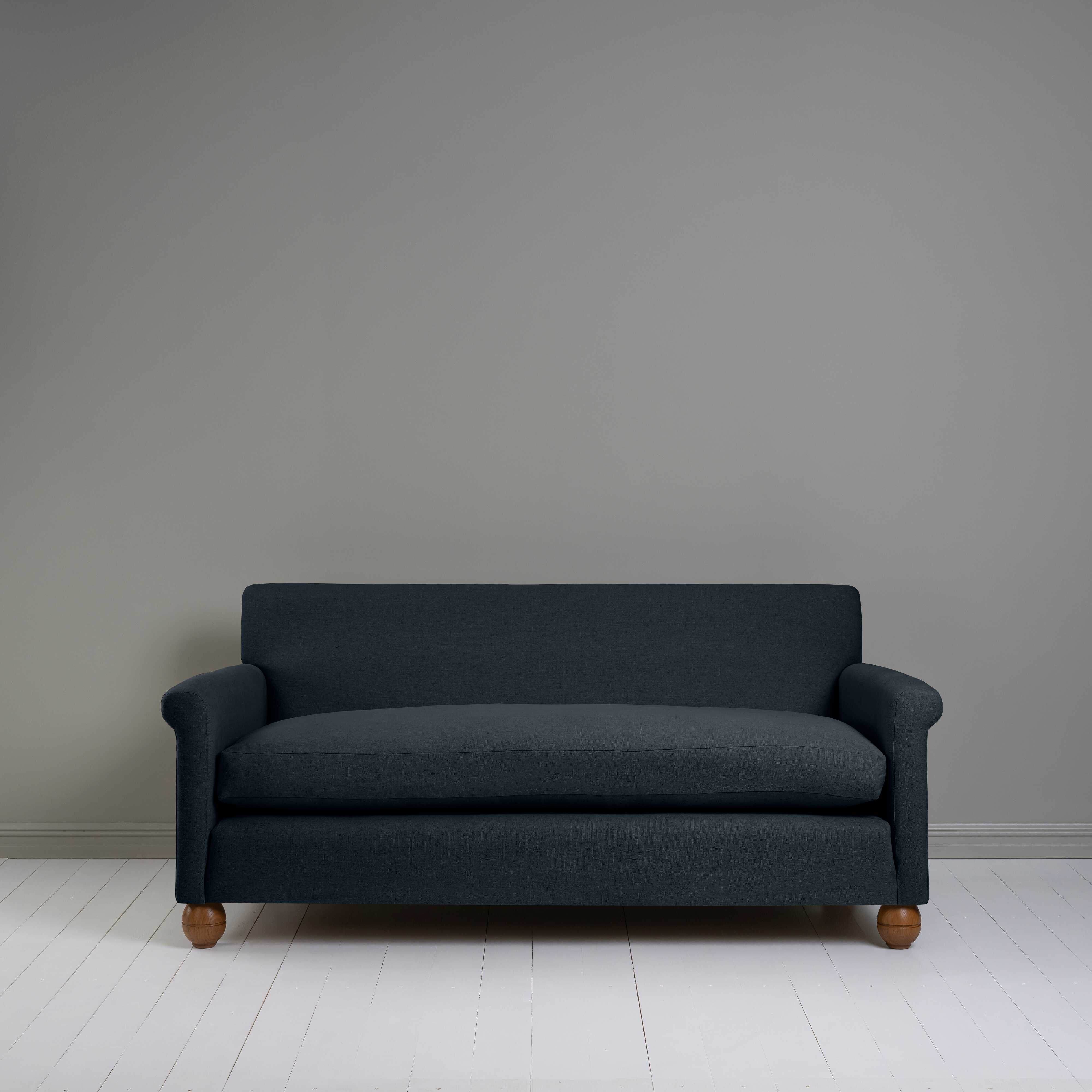  Idler 3 Seater Sofa in Laidback Linen Midnight - Nicola Harding 