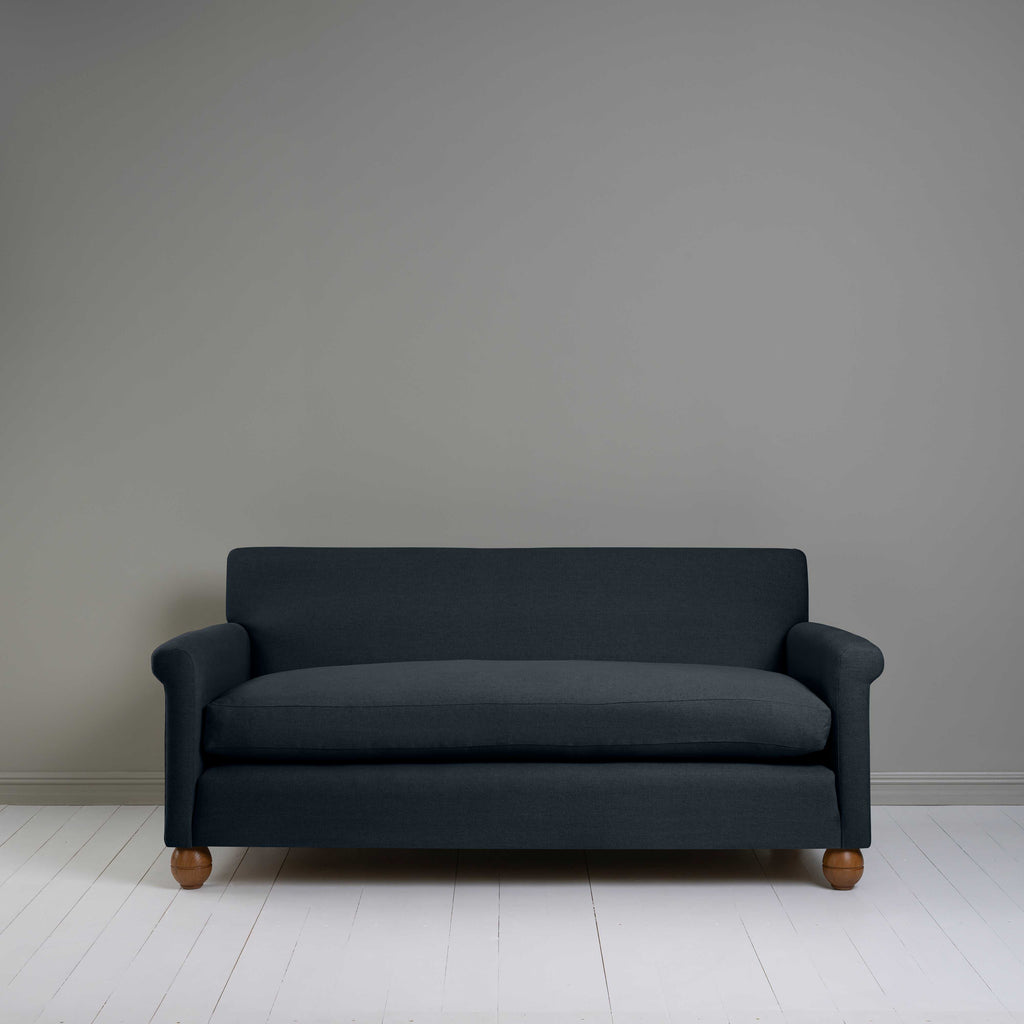  Front View of Black 3 Seater Sofa - NiX By Nicola Harding & Co. 