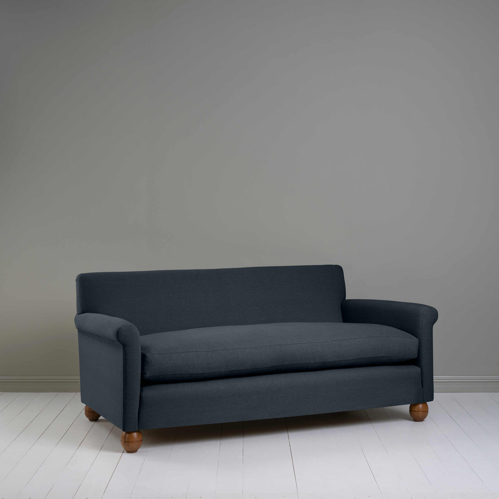  Idler 3 Seater Sofa in Laidback Linen Midnight - Nicola Harding 