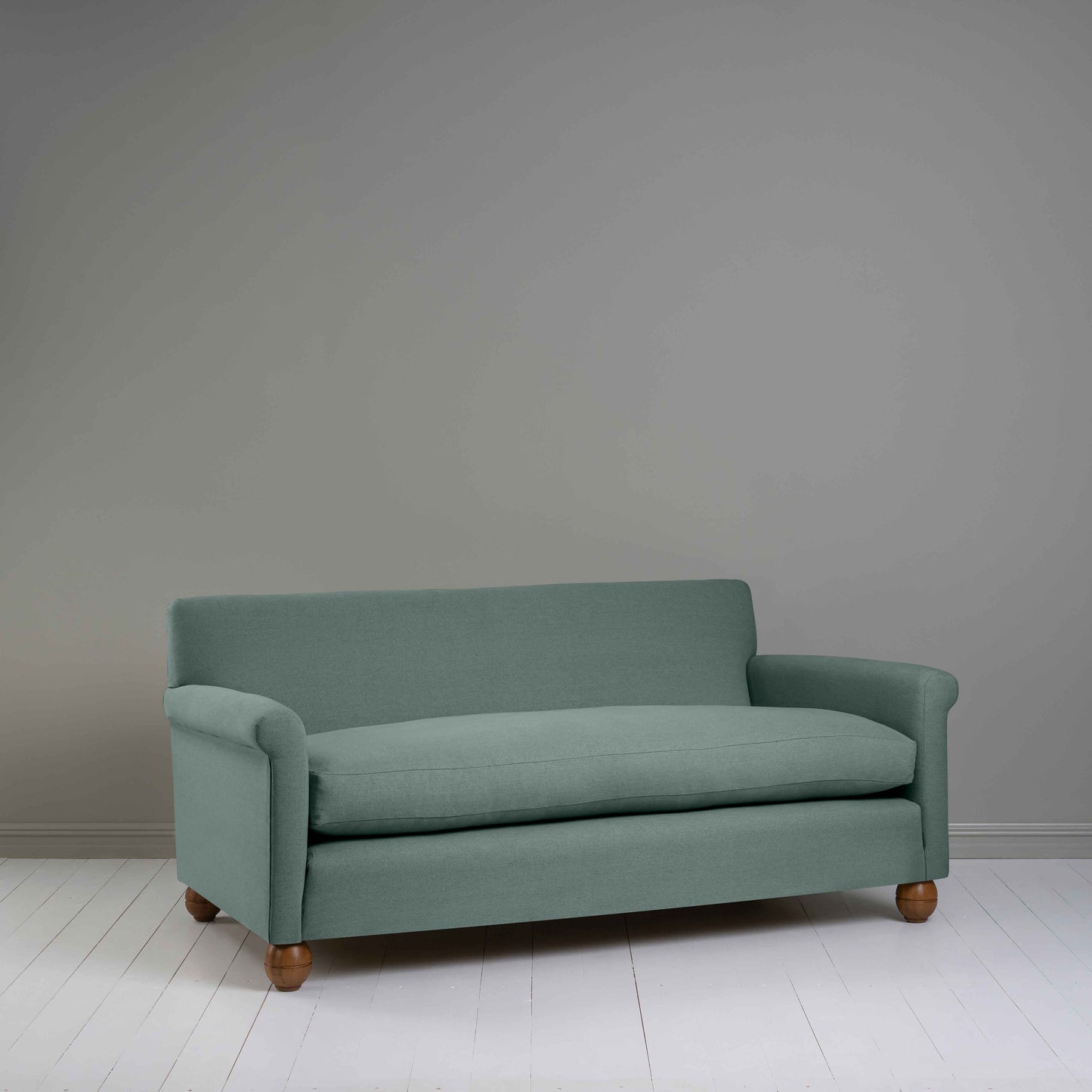 Idler 3 Seater Sofa in Laidback Linen Mineral - Nicola Harding