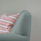  Elegant Backrest Design of the Idler 4-Seater Sofa in Laidback Linen Mineral - Nicola Harding & Co. 