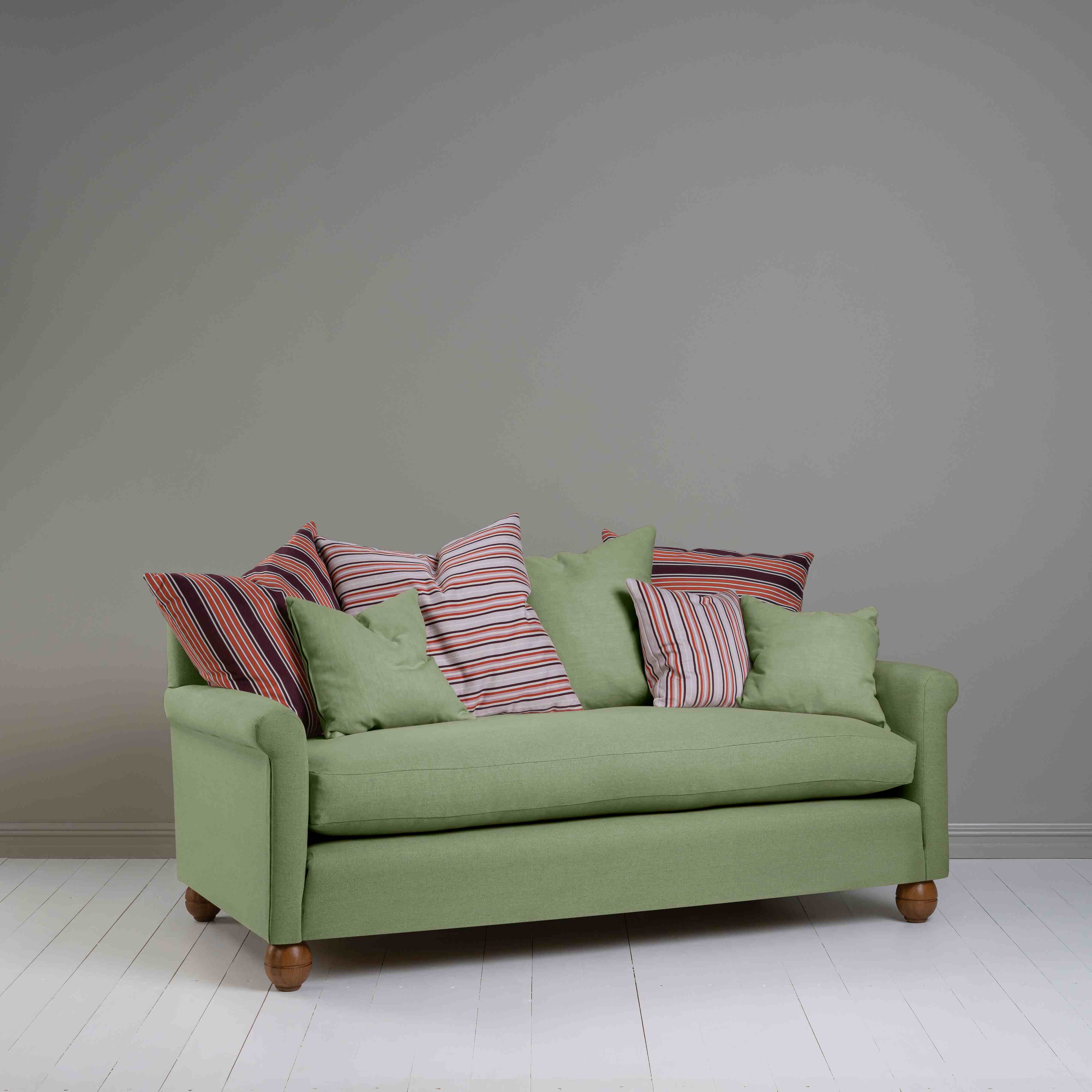  Idler 3 Seater Sofa in Laidback Linen Moss - Nicola Harding 