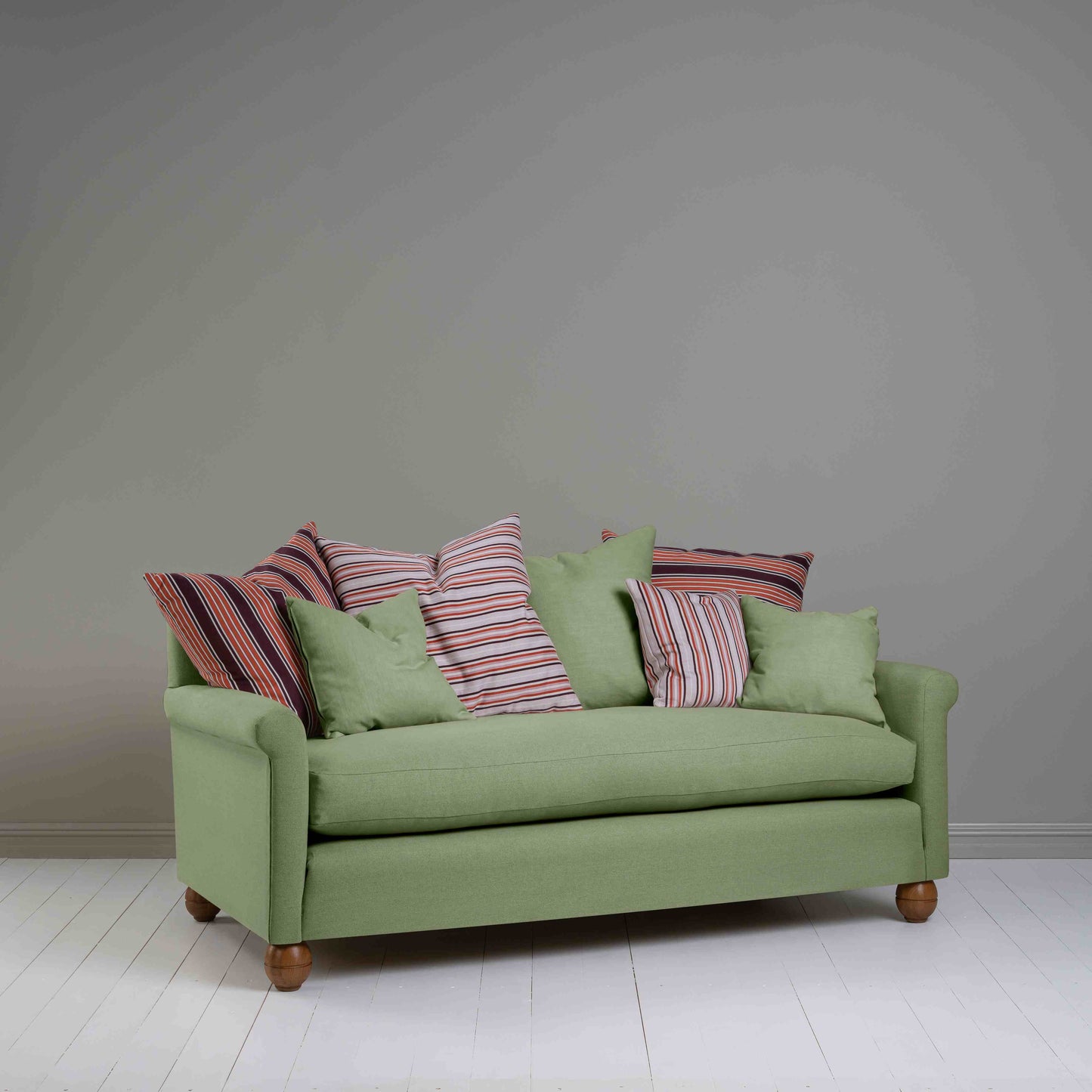 Idler 3 Seater Sofa in Laidback Linen Moss