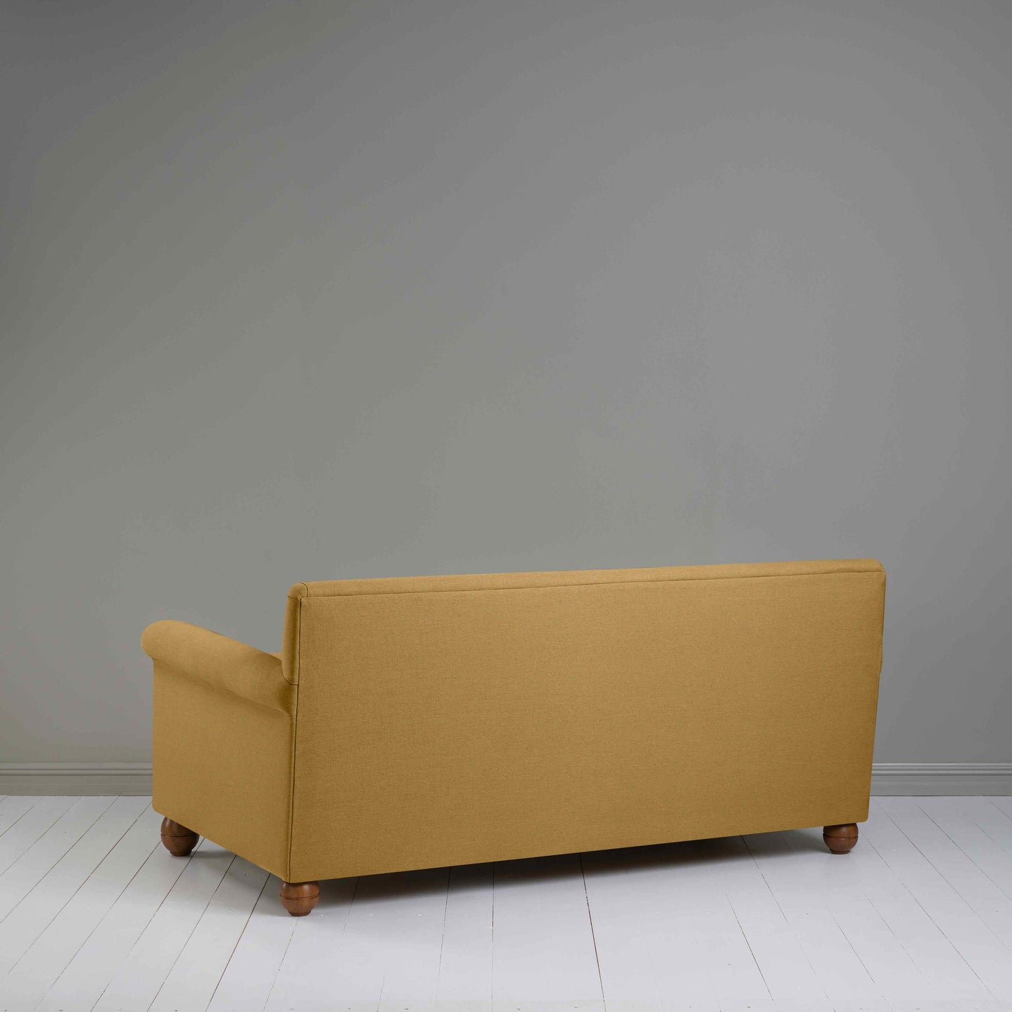Back View of 3 Seater Sofa in Yellow(Ochre) Color - By NiX London