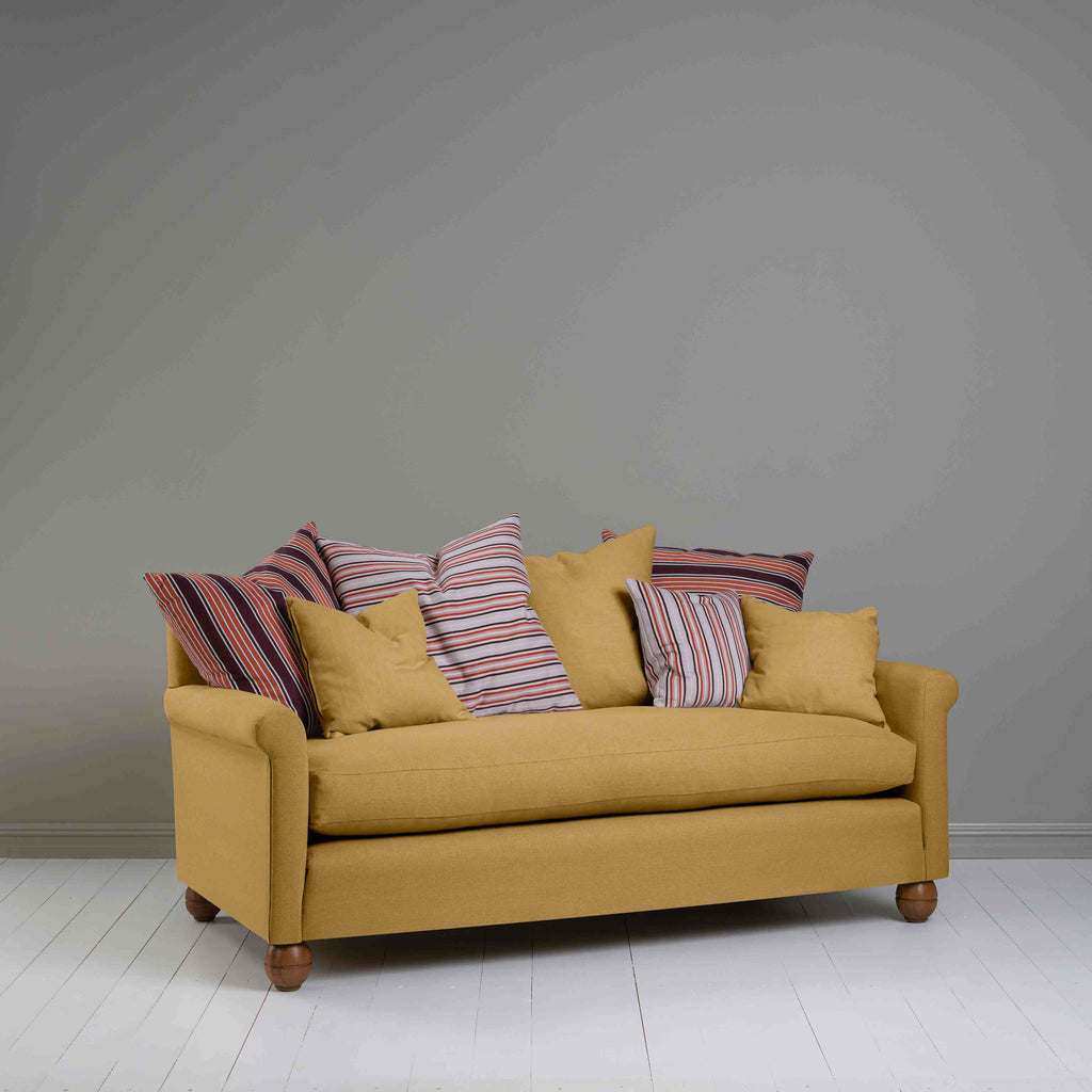  Idler 3 Seater Sofa in Laidback Linen Ochre - Nicola Harding 