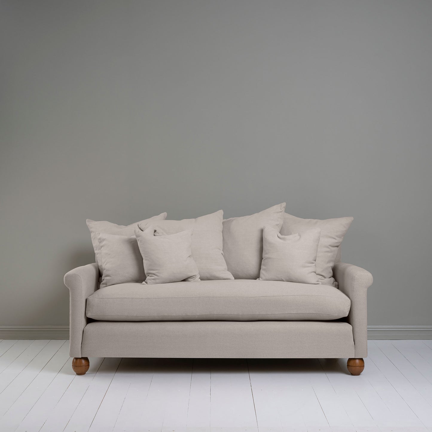 Idler 3 Seater Sofa in Laidback Linen Pearl Grey