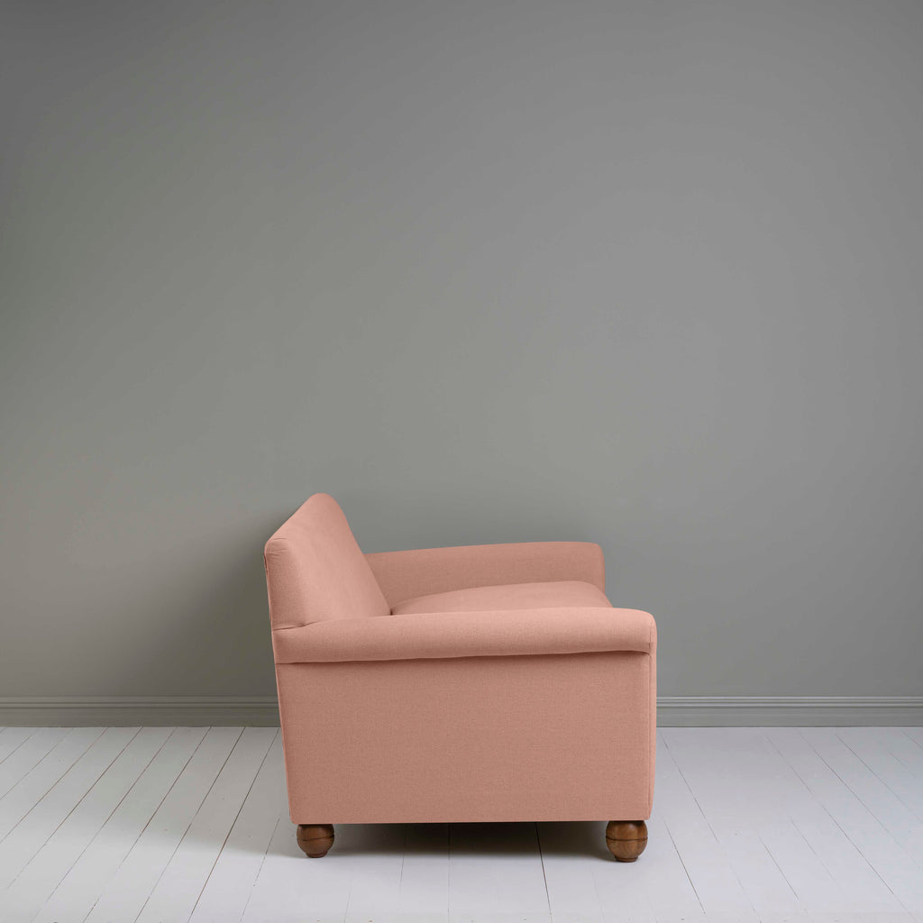  Side View of 4 seater sofa in Laidback Linen Roseberry - Nicola Harding & Co. 
