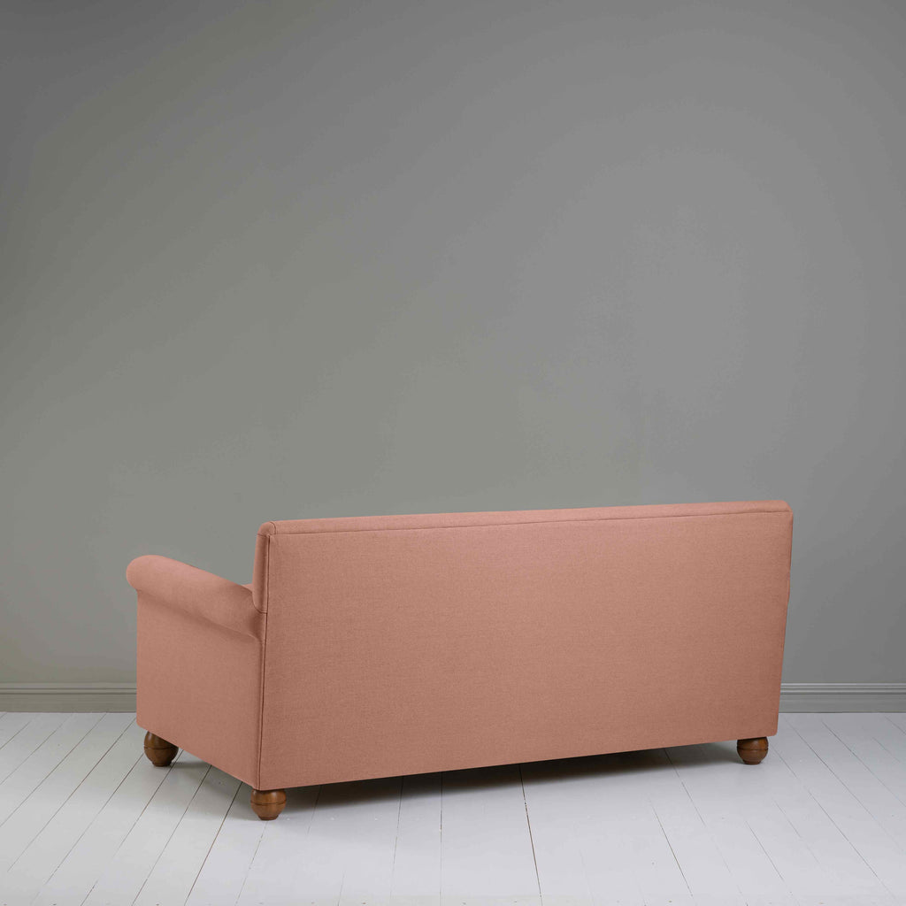  Back View of 3 Seater Sofa in Pink(Roseberry) Color 