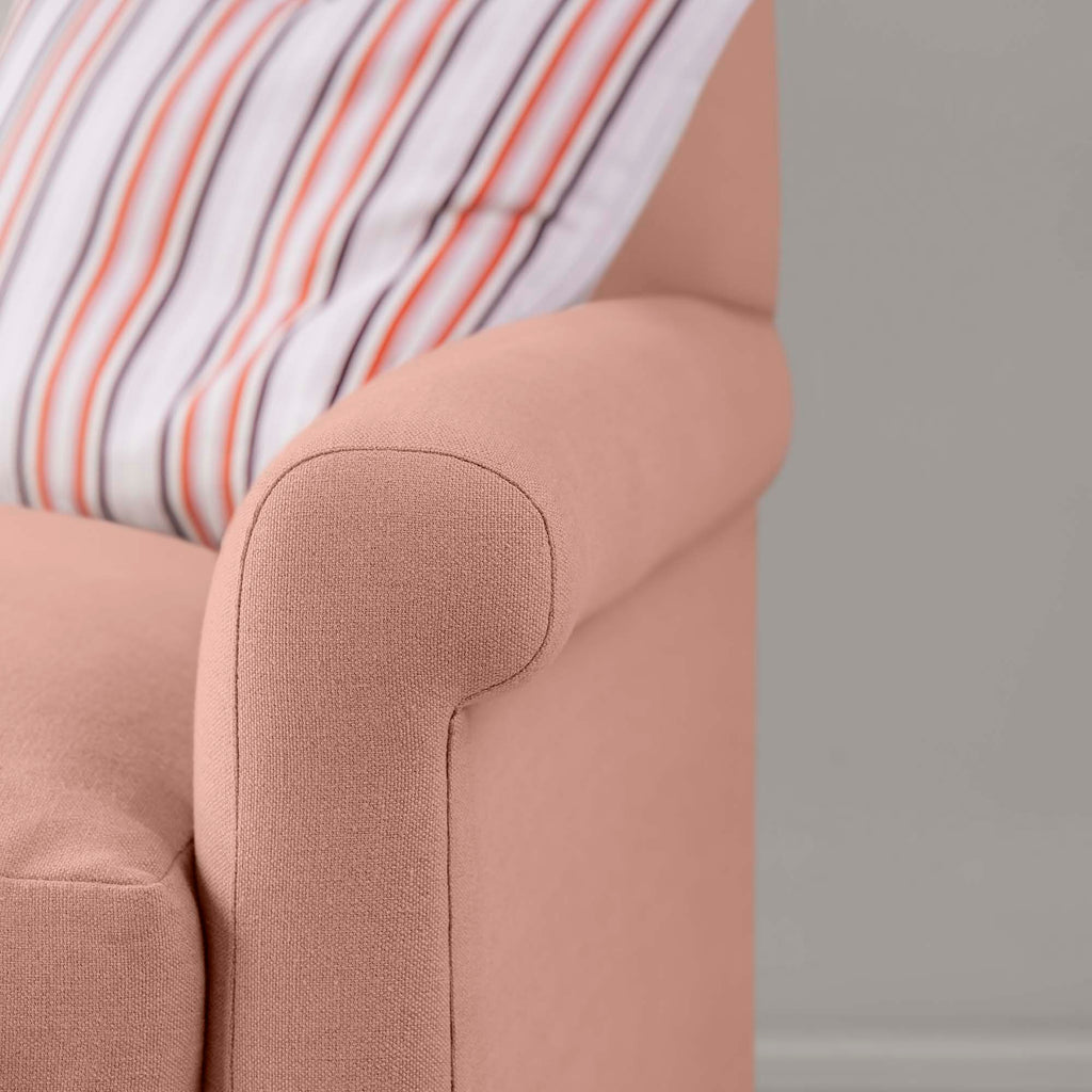  Arm Design Closeup of 4 seater sofa in Laidback Linen Roseberry - Nicola Harding & Co. 