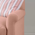  Arm Design Closeup of 3 Seater Sofa in Pink(Roseberry) Color - NiX 