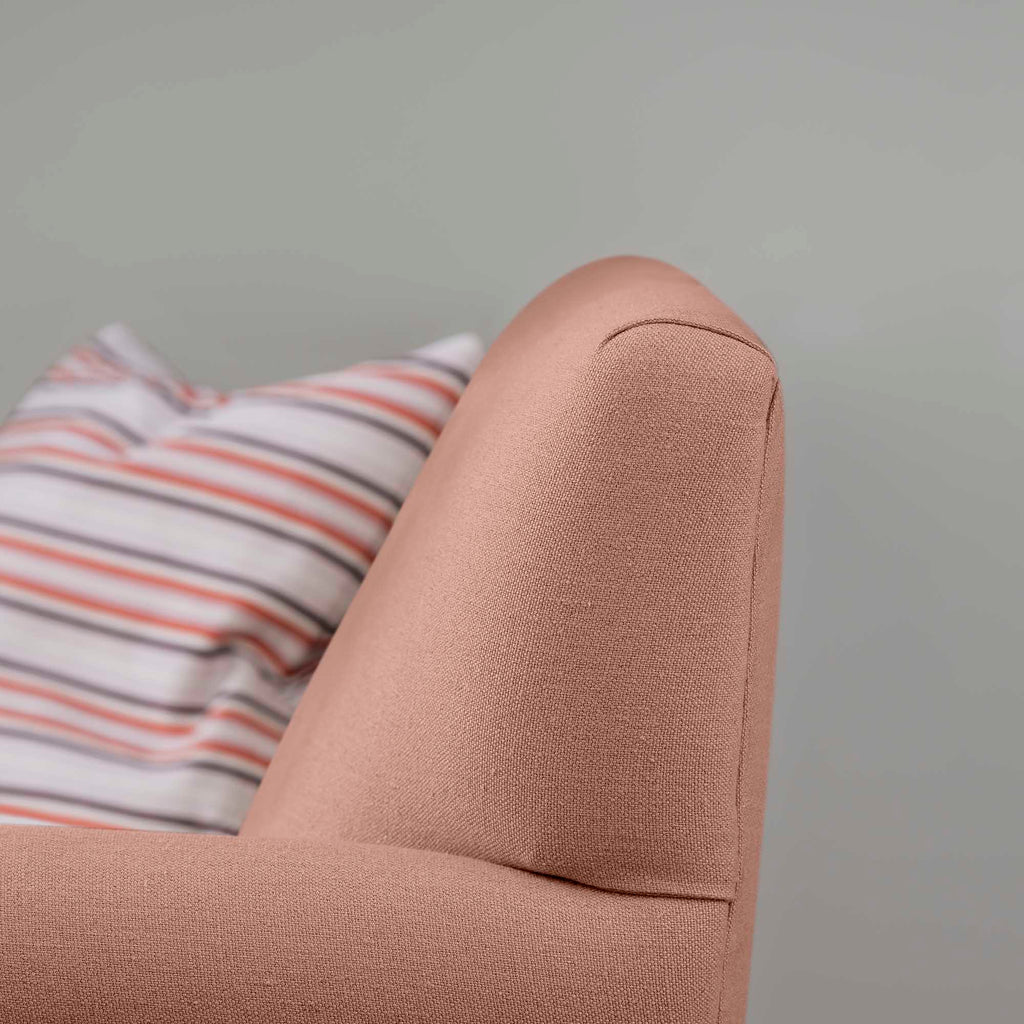  Elegant Backrest Design of the Idler 4 seater sofa in Laidback Linen Roseberry - Nicola Harding & Co. 