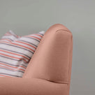  Elegant Backrest Design of the Idler 4 seater sofa in Laidback Linen Roseberry - Nicola Harding & Co. 