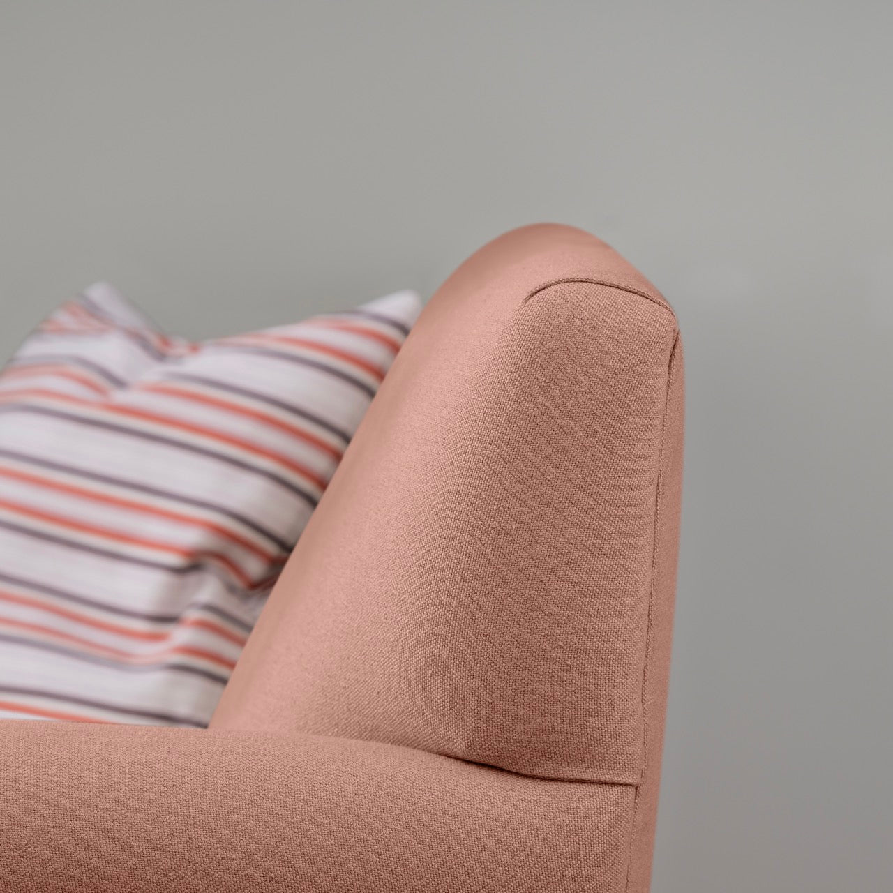  Design Closeup of 3 Seater Sofa in Pink(Roseberry) Color 