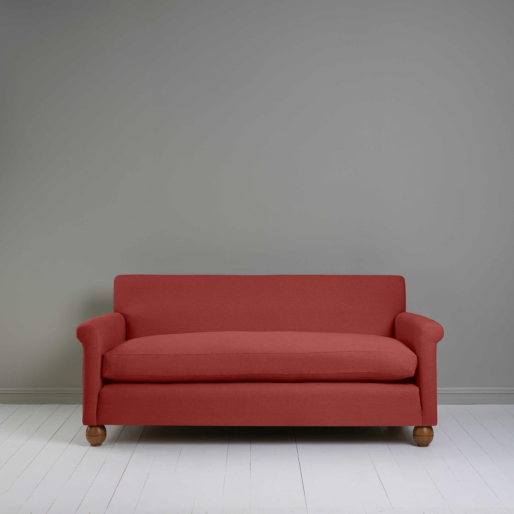  Idler 3 Seater Sofa in Laidback Linen Rouge - Nicola Harding 