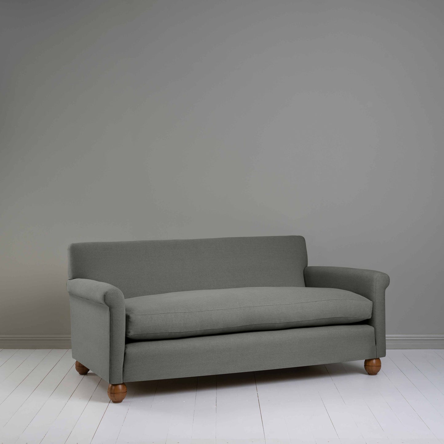 Idler 3 Seater Sofa in Laidback Linen Shadow - Nicola Harding