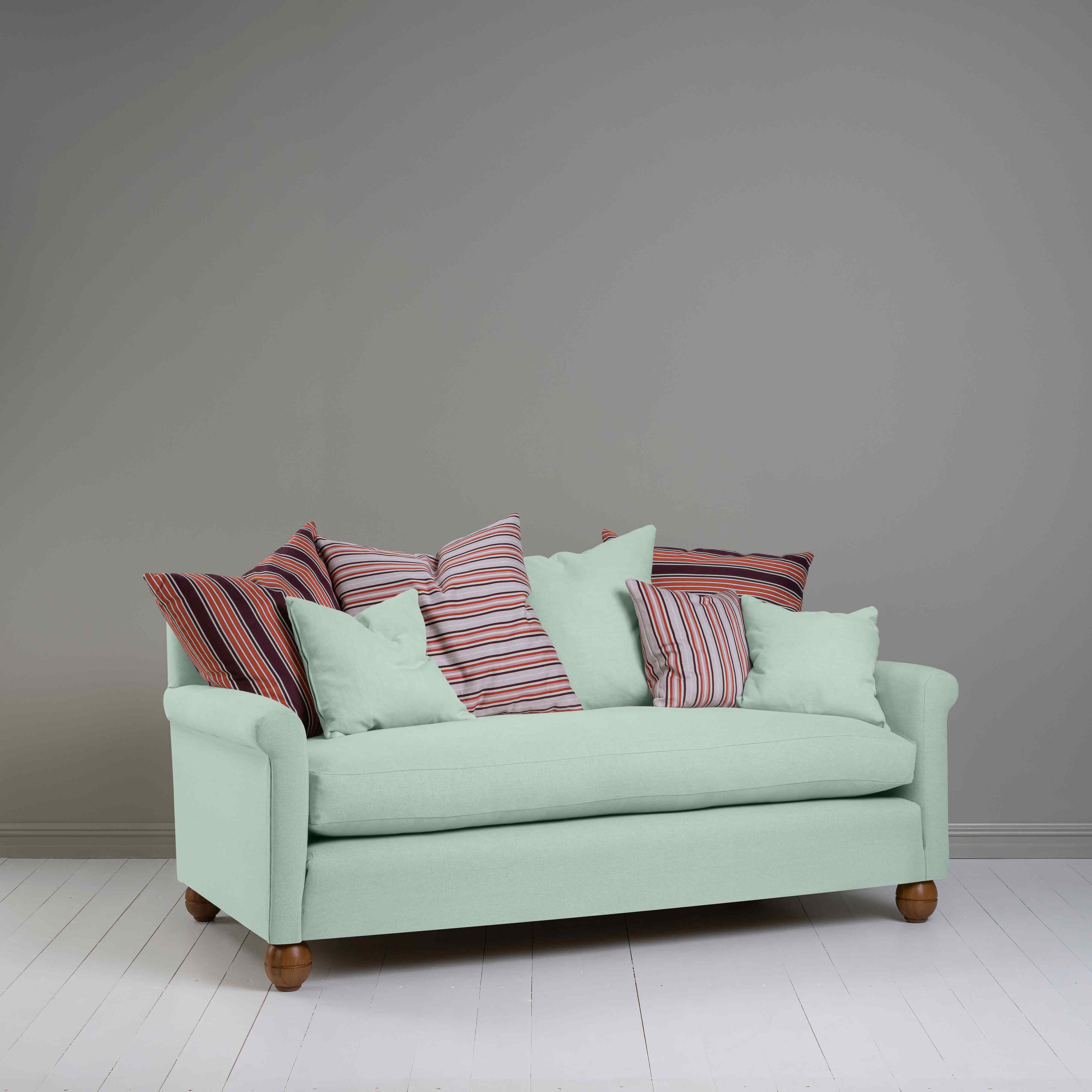  Idler 3 Seater Sofa in Laidback Linen Sky - Nicola Harding 