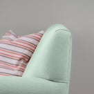  Design Closeup of 3 Seater Sofa in Sky Blue Color - NiX 