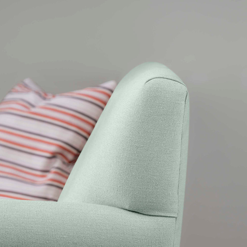  Elegant Backrest Design of the Idler 4-Seater Sofa in Laidback Linen Sky - Nicola Harding & Co. 