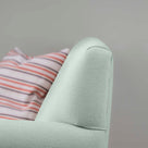  Elegant Backrest Design of the Idler 4-Seater Sofa in Laidback Linen Sky - Nicola Harding & Co. 