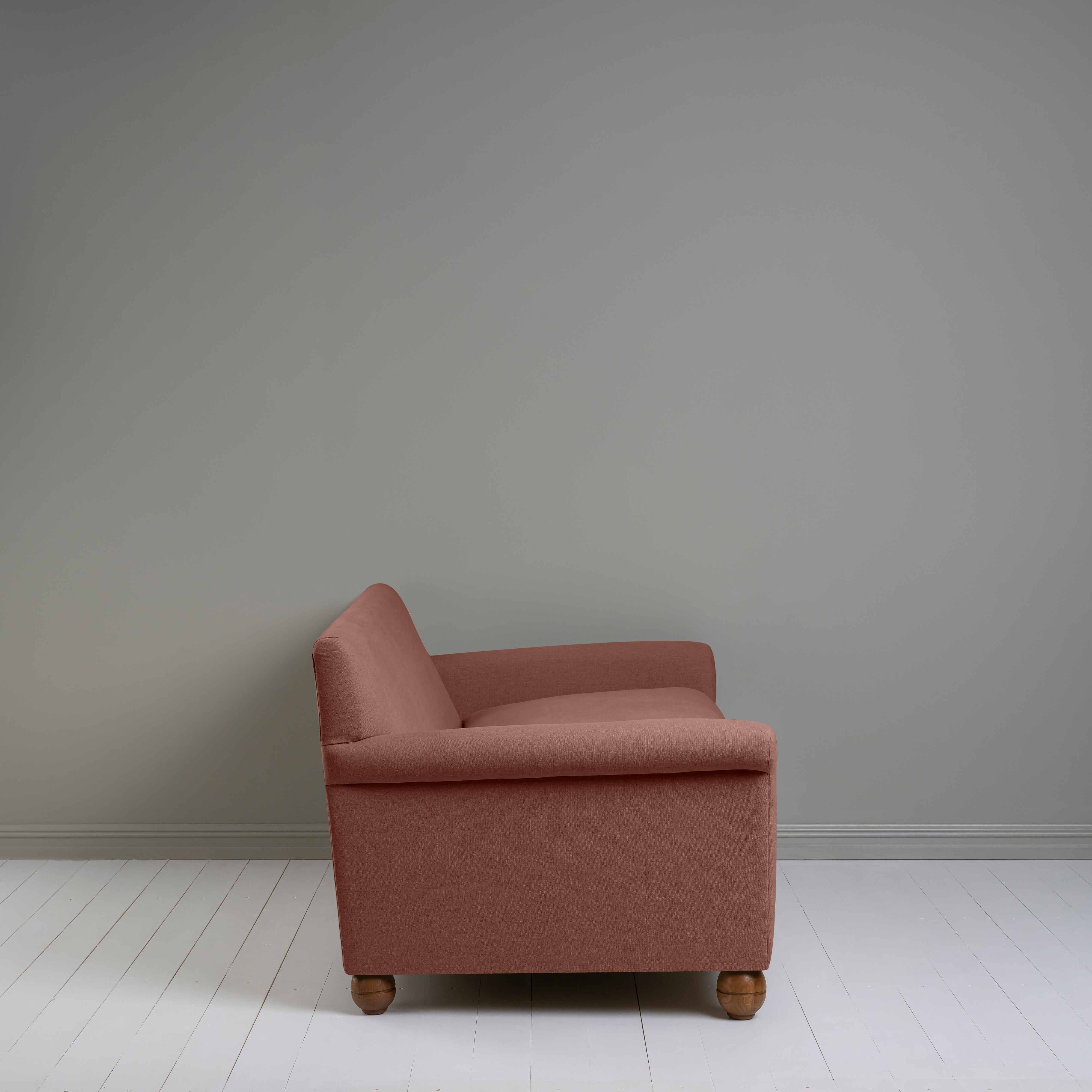  Side View of 3 Seater Sofa in (Pink)Sweet Briar - NiX 