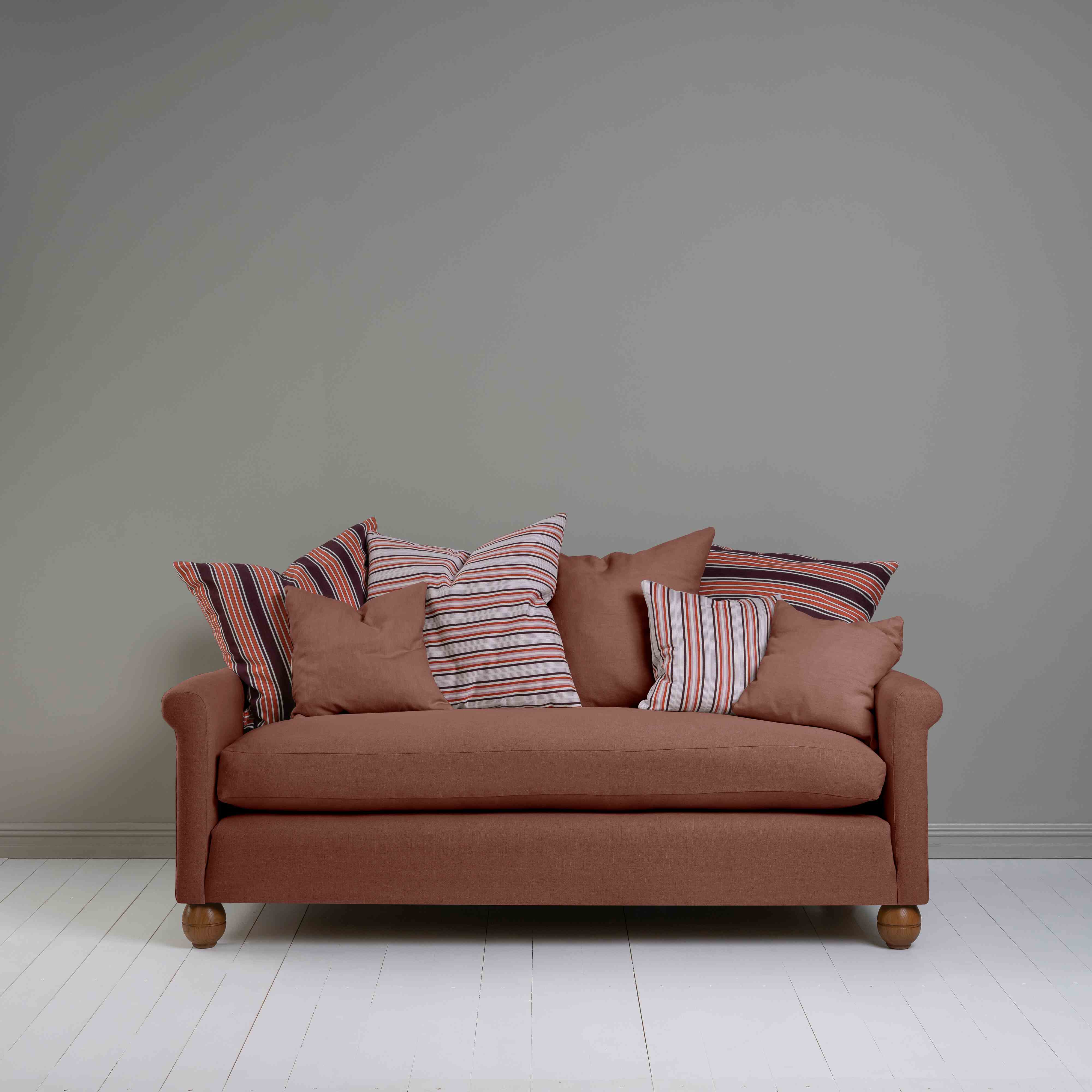  Idler 3 Seater Sofa in Laidback Linen Sweet Briar - Nicola Harding 