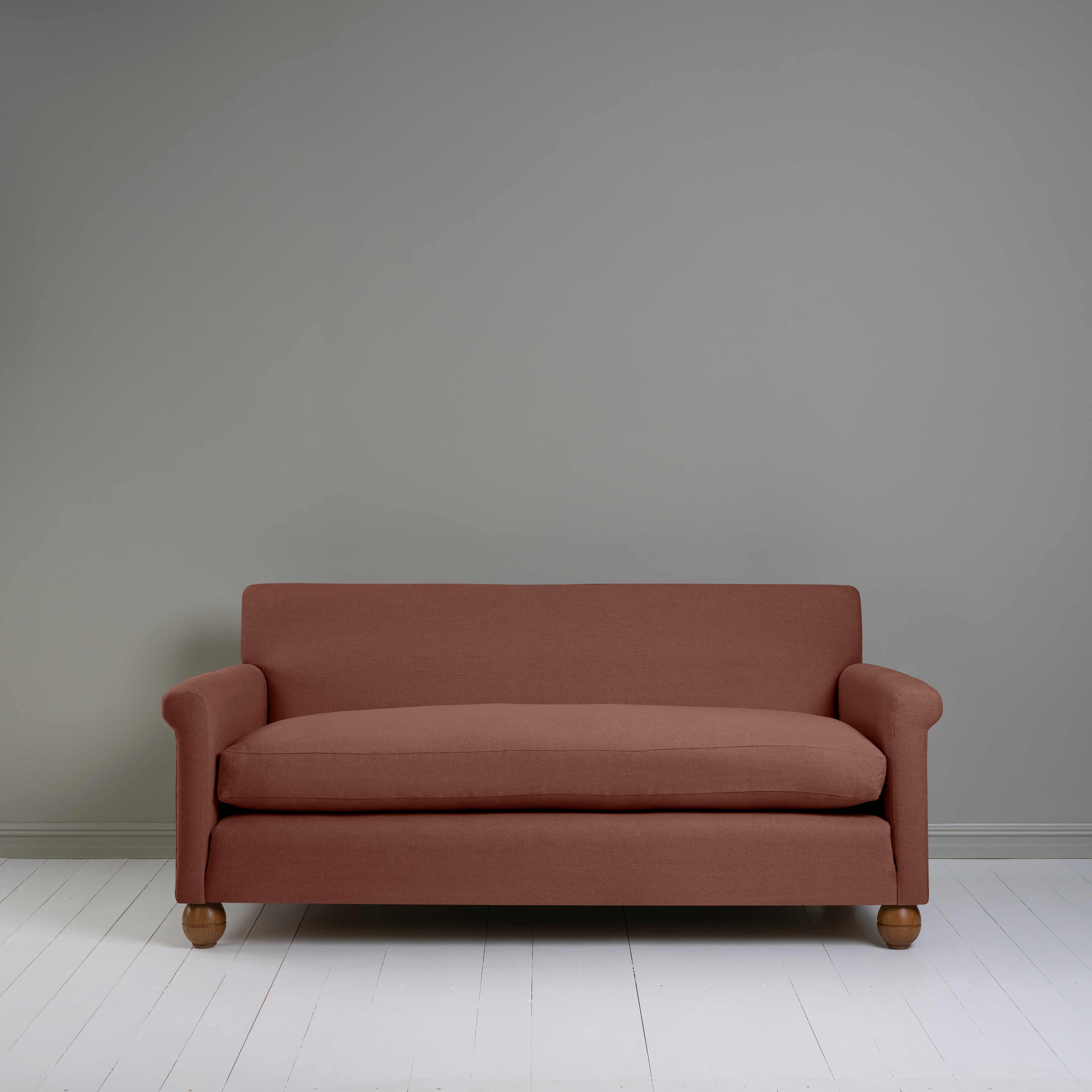  Front View of 3 Seater Sofa in (Pink)Sweet Briar - By NiX 