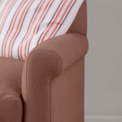  Arm Design Closeup of 4 seater sofa in Laidback Linen Sweet Briar - Nicola Harding & Co. 
